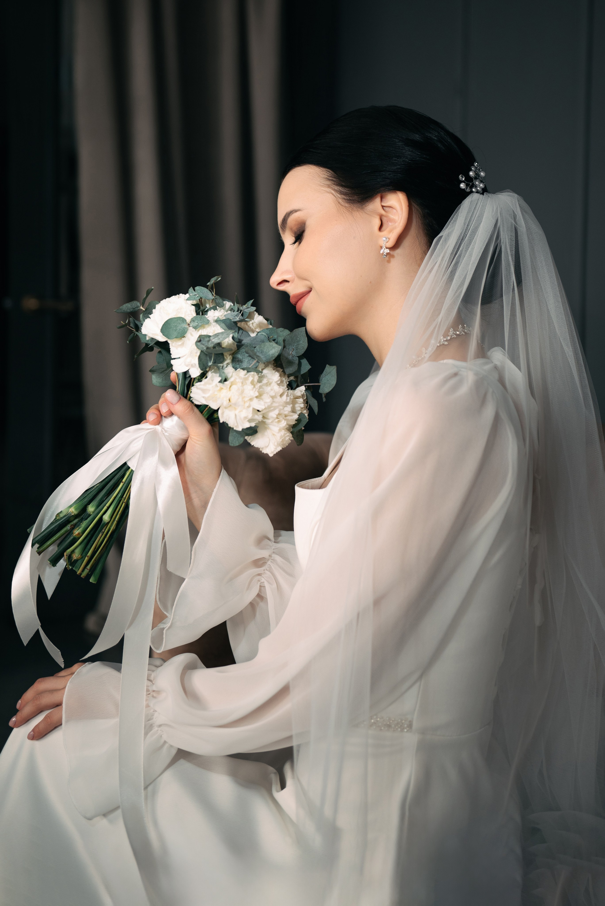 Свадебная фотосессия c дымом в фотостудии MAGIC г. Кемерово