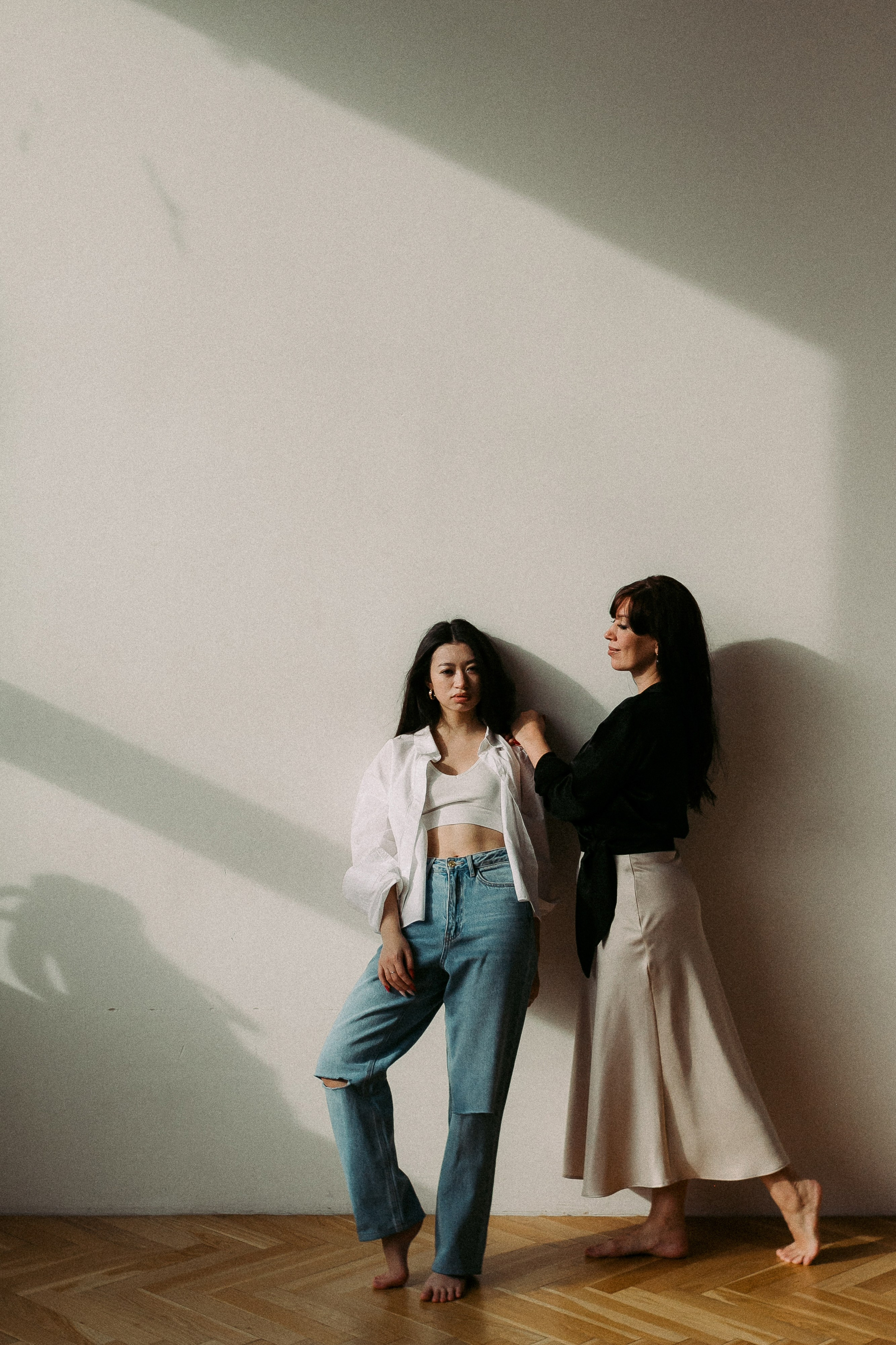 Настя с мамой