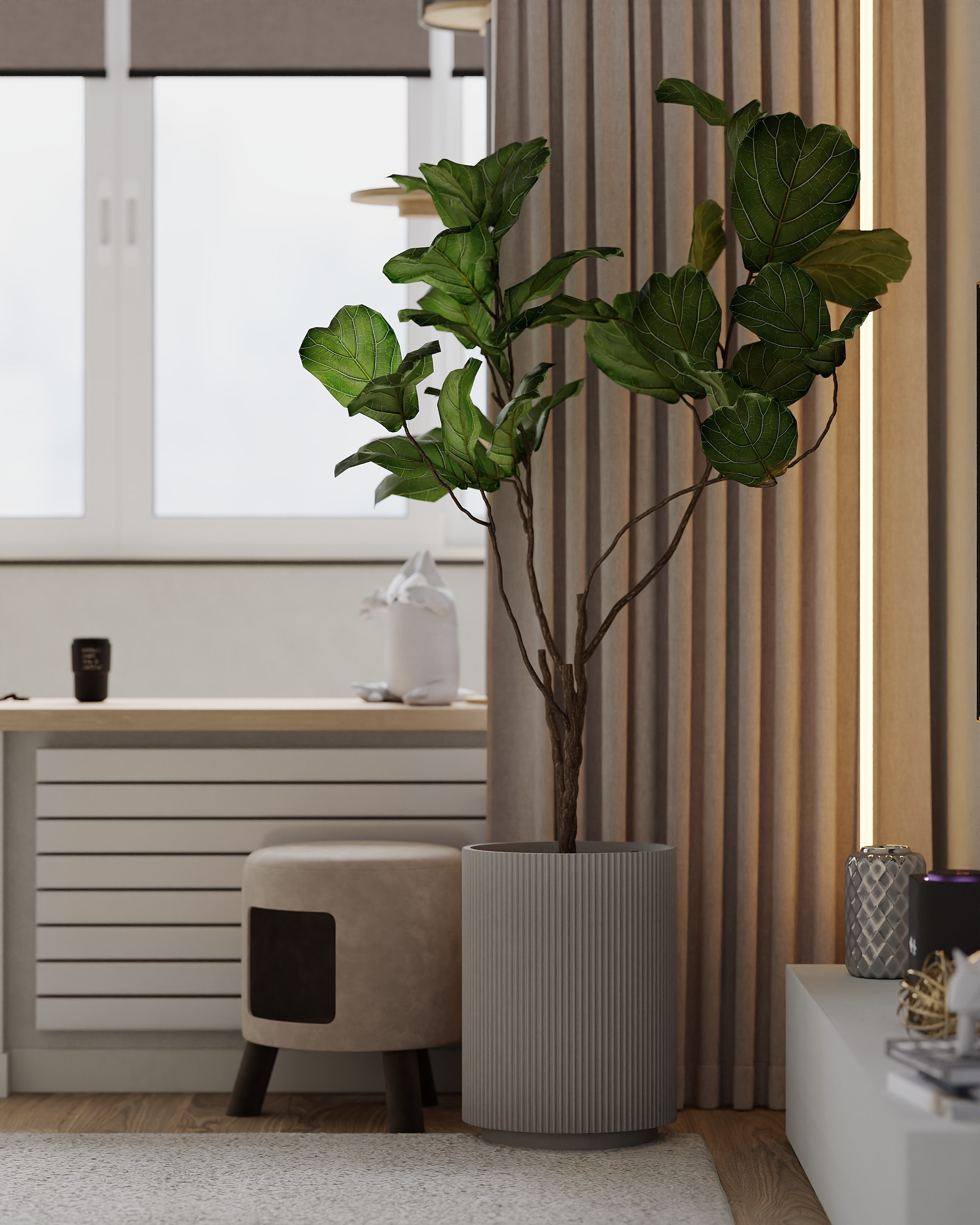 Квартира семьи Милюковых. 3D визуализатор в Москве Сердюк Владислав