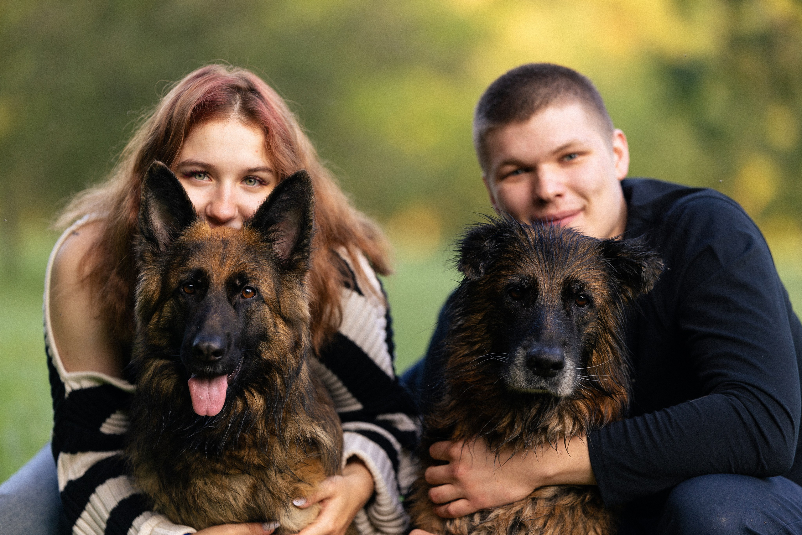 Алена, Матвей, Фанни и Фрея. Фотограф и видеограф анималист Аганина Дарья