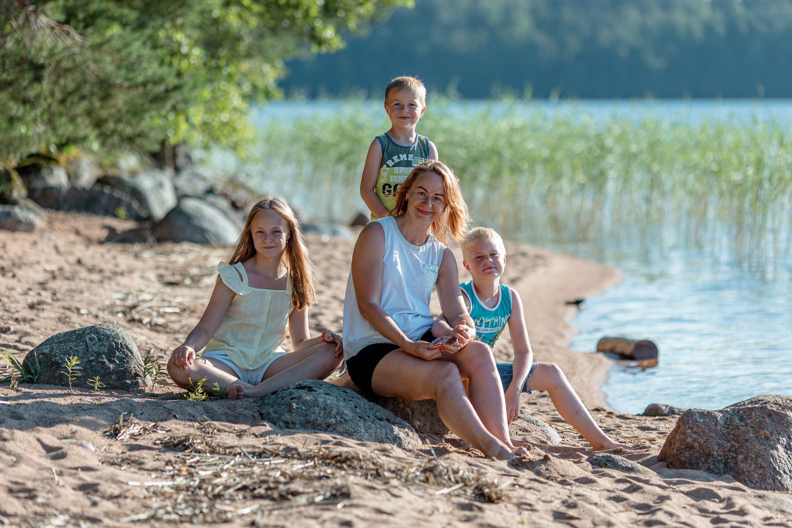 Семейная фотосессия на закате. Ирина Носова - семейный и детский фотограф