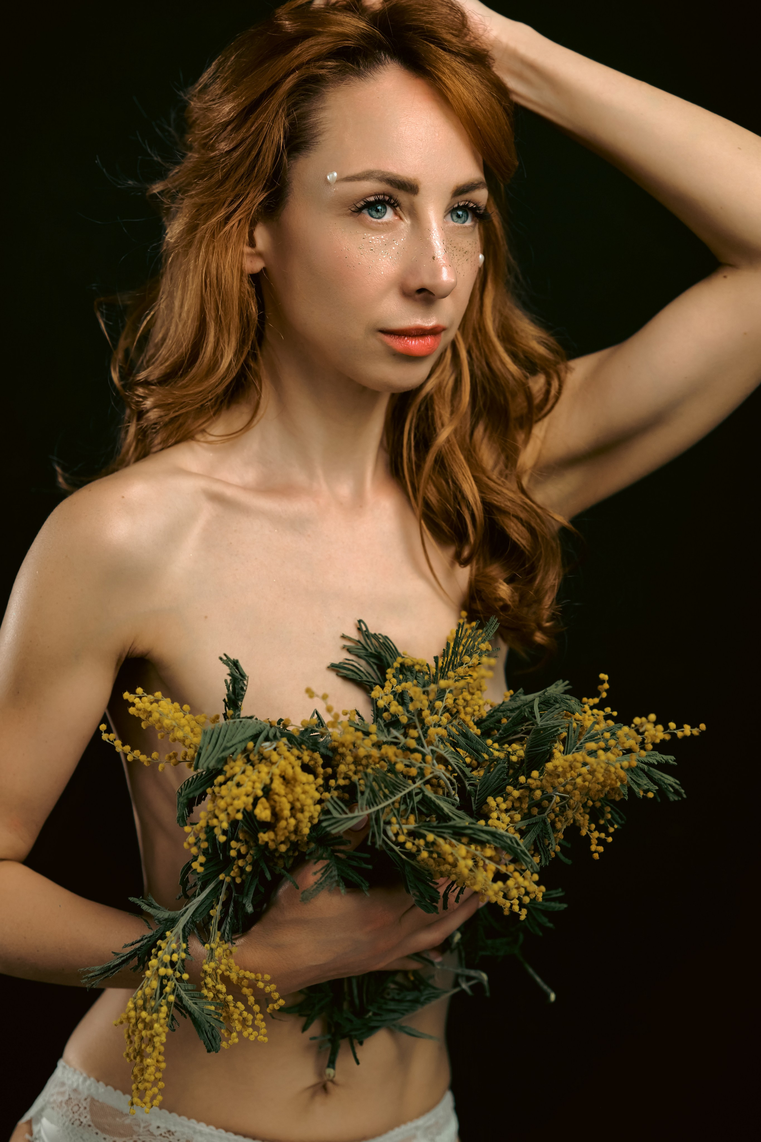 Весенняя фотосессия в студии. Портретный фотограф в Краснодаре Евгений Карпов