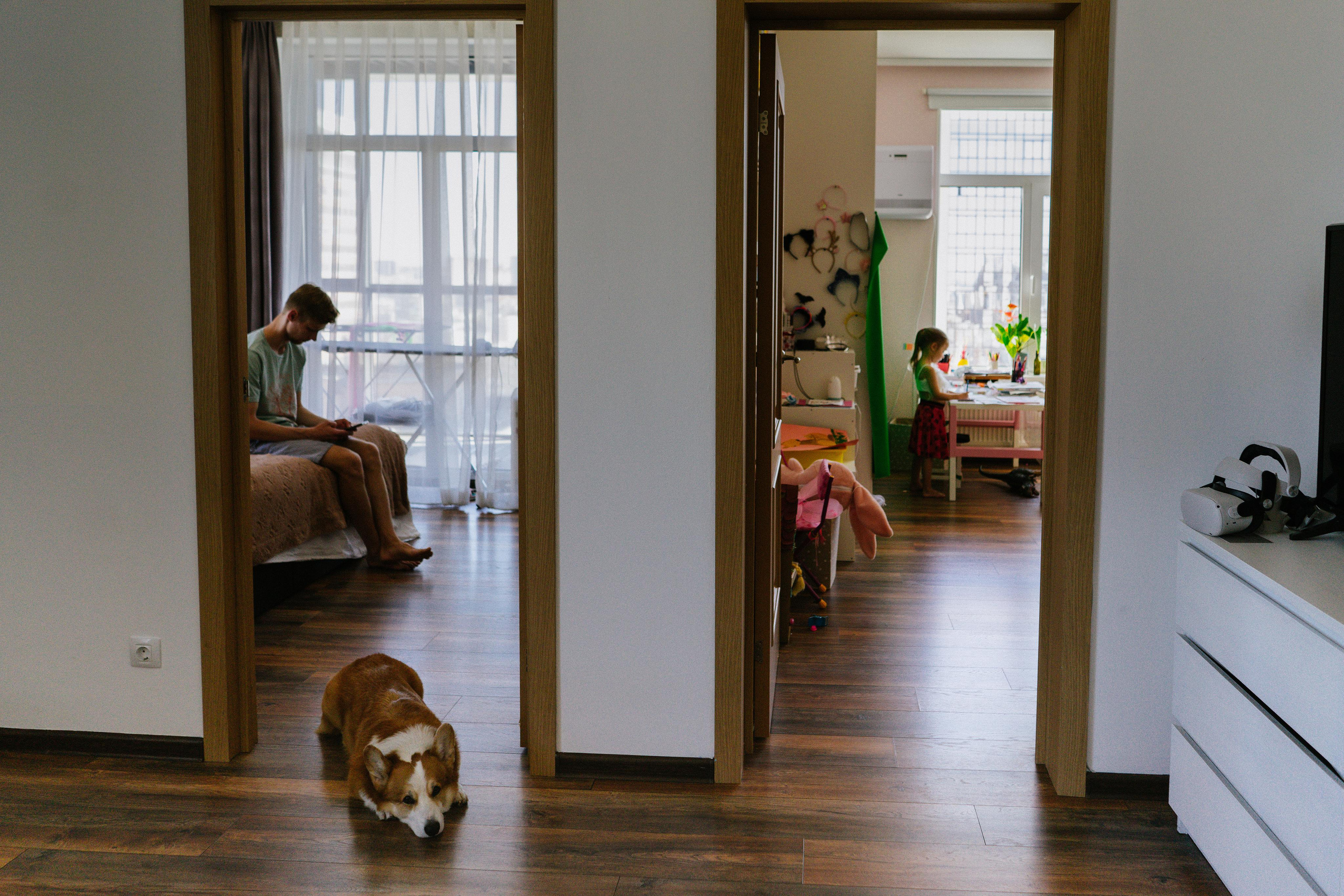 Алена, Антон, Софа и Перси. Семейный и детский фотограф в Новосибирске Эвелина Лангеман