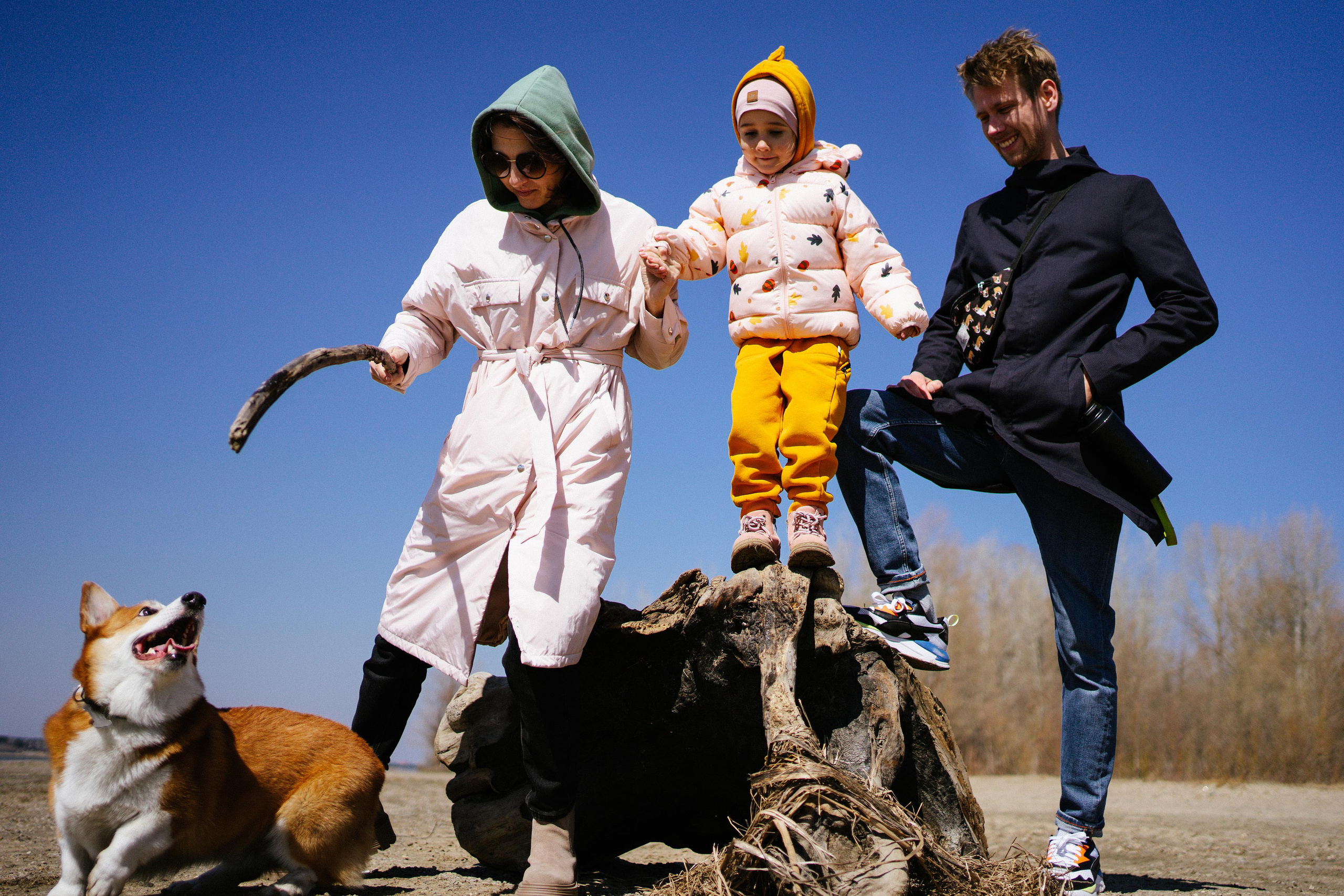 Алена, Антон, Софа и Перси. Семейный и детский фотограф в Новосибирске Эвелина Лангеман