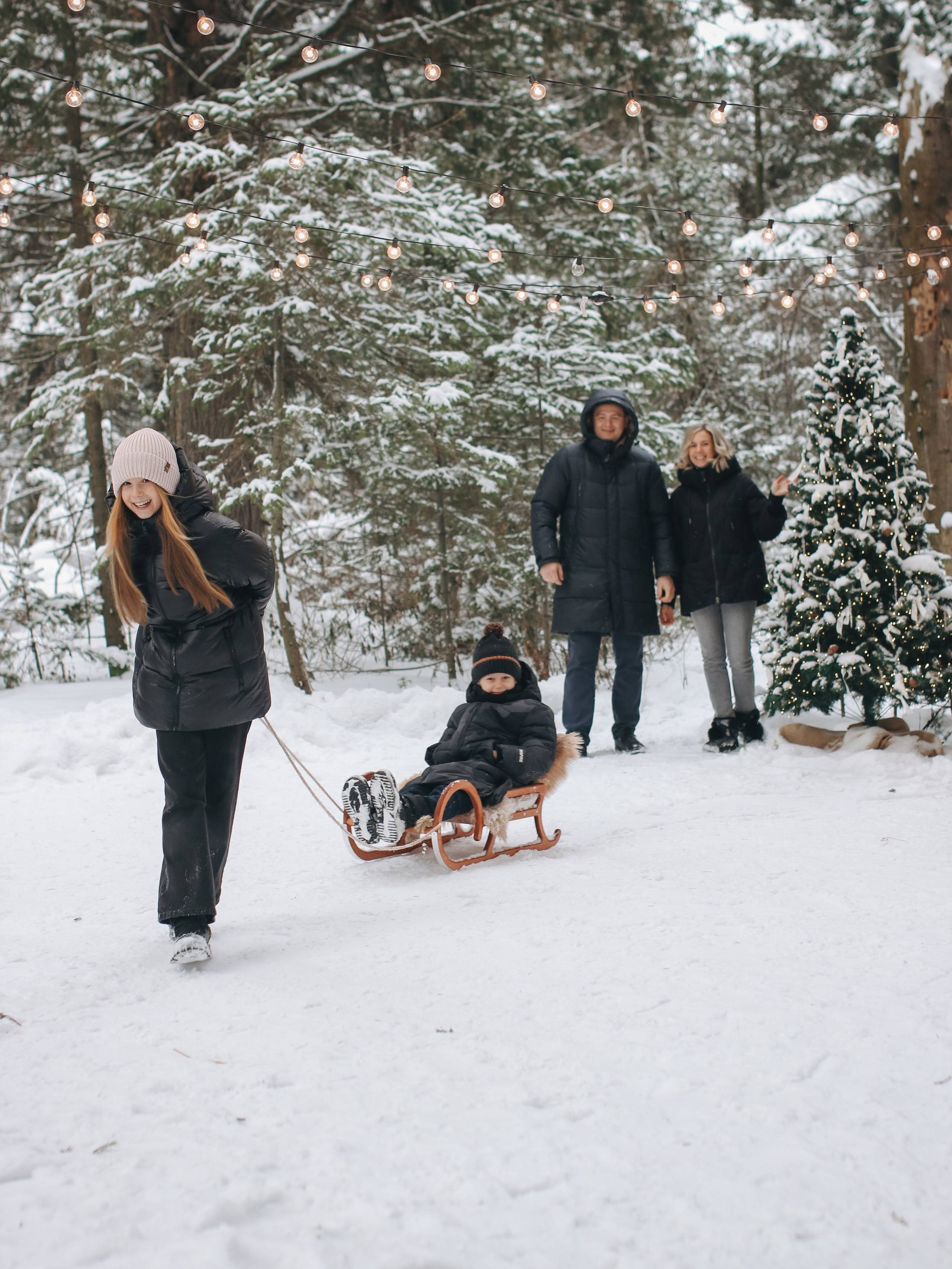 Лес зима. Семейный фотограф в Кемерово Мария Дорожко