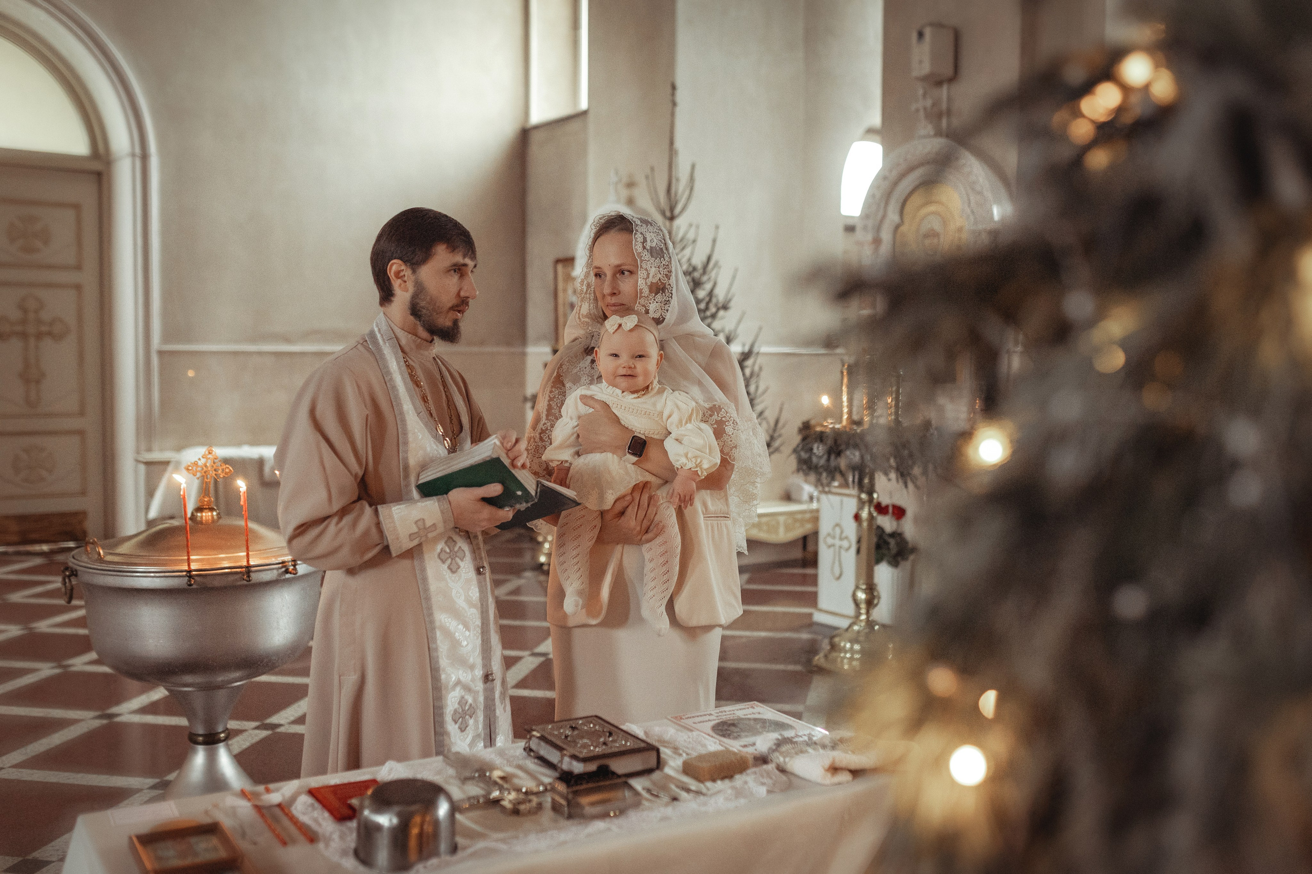 Таинство Крещение Ксении. Храм Александра Невского. Славянск н/К. Фотограф на Крещение и Венчание Краснодарский край — Гранкина Юлия