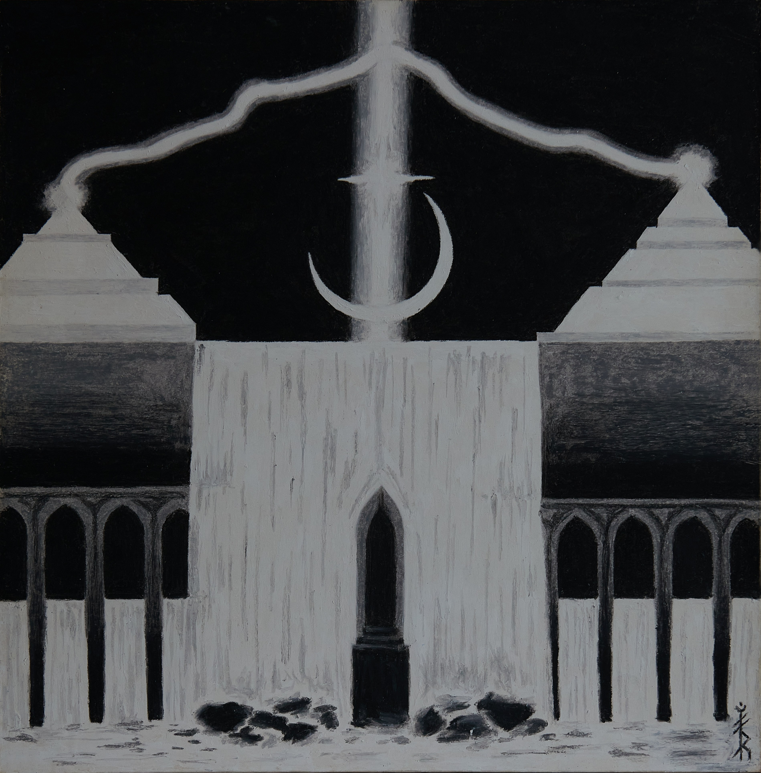 В Вертикаль Сквозь Туннель. Одолевая преграды воды и землиВ тёмный тунель проникаешь,Там путь в вертикаль обретаешь,Возносящую за подлунный мир,Где объяв звёздосиянный ориентир,В могуществе единения поляризации смыкаешь(В могуществе единяешь). Год создания: 2006 г.