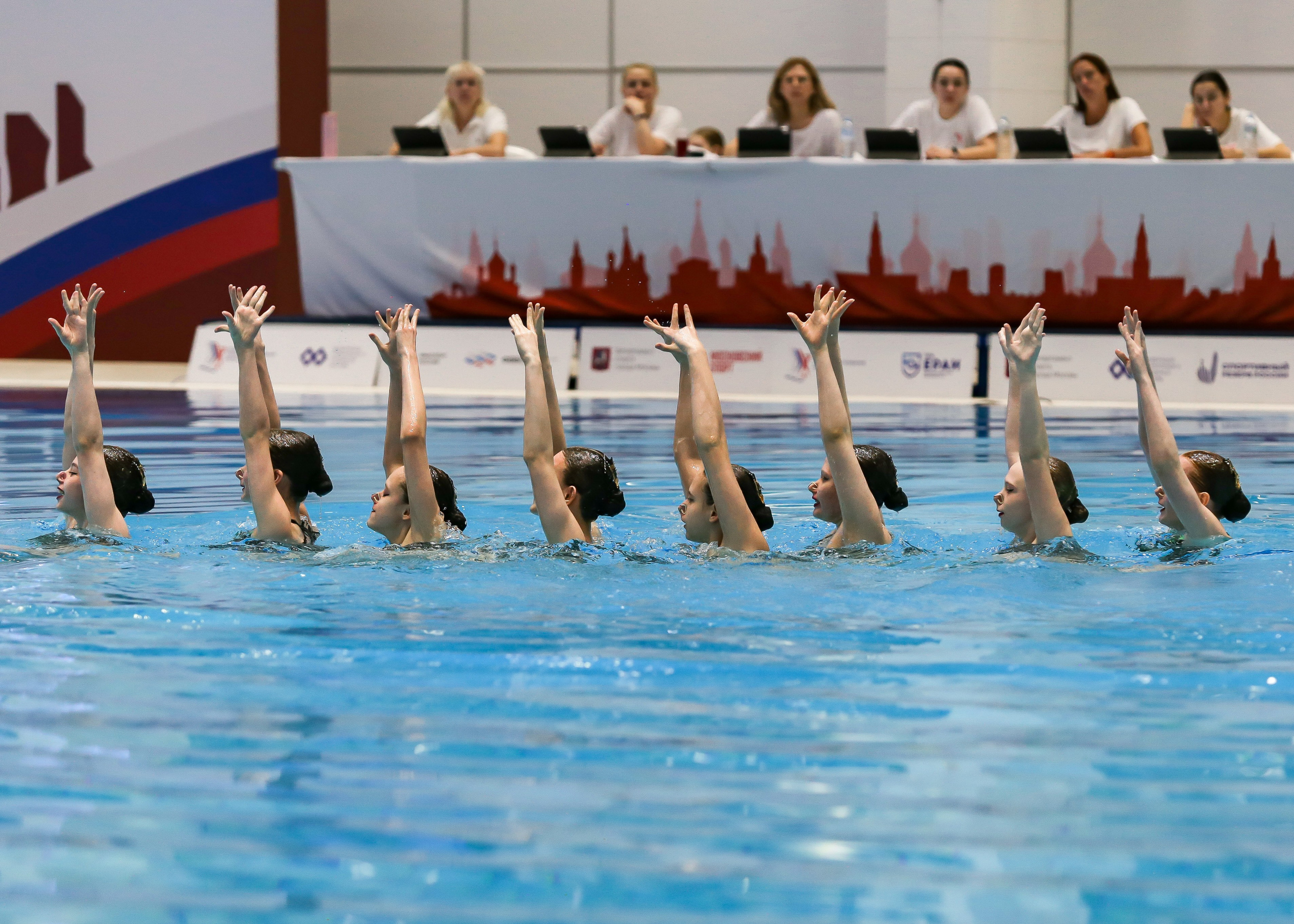 Первенство России по синхронному плаванию. Техническая программа. Группы. Репортажный фотограф в Москве