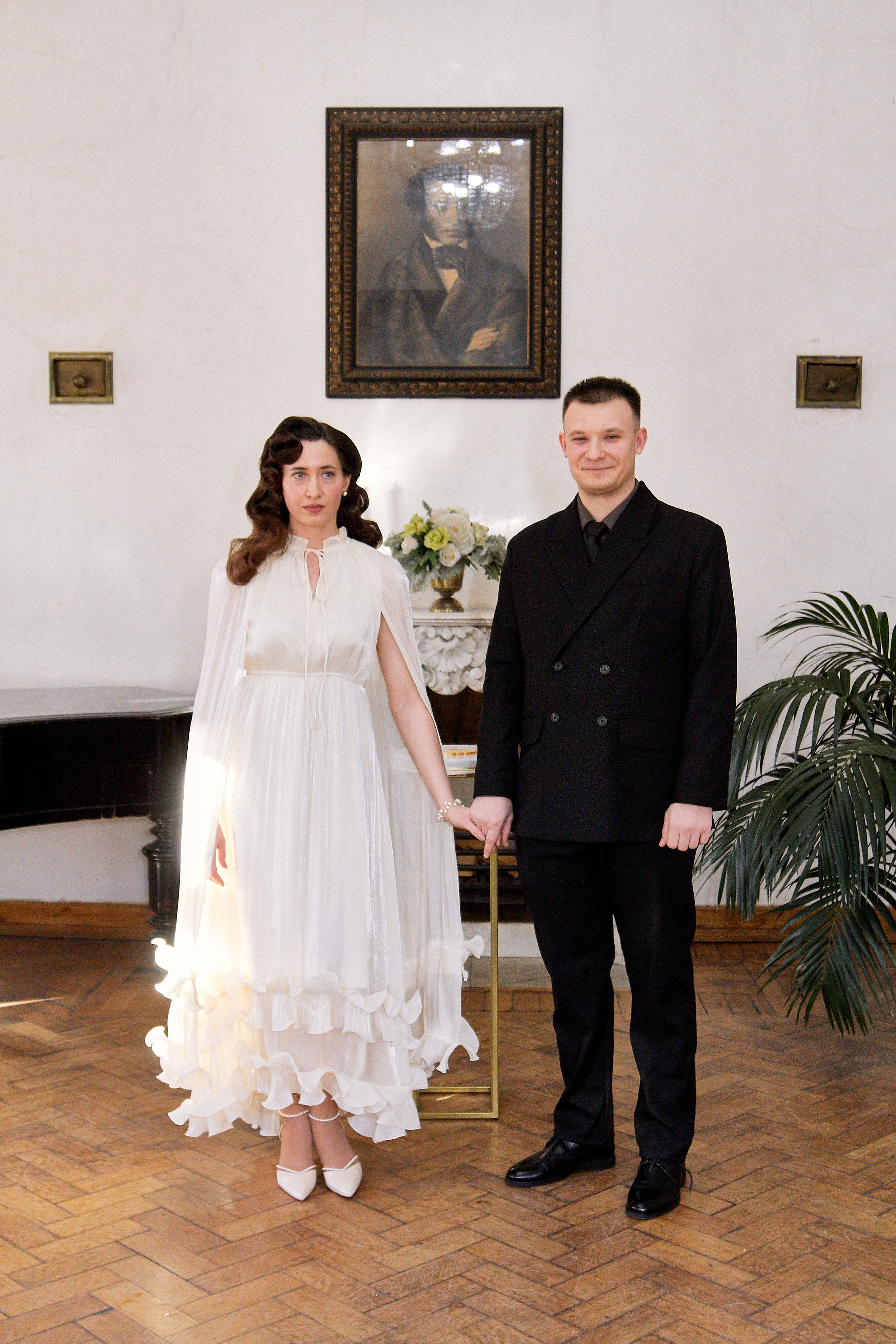 Торжественное бракосочетание в библиотеке им. Пушкина. Свадебный фотограф в Москве Приятелева Ангелина