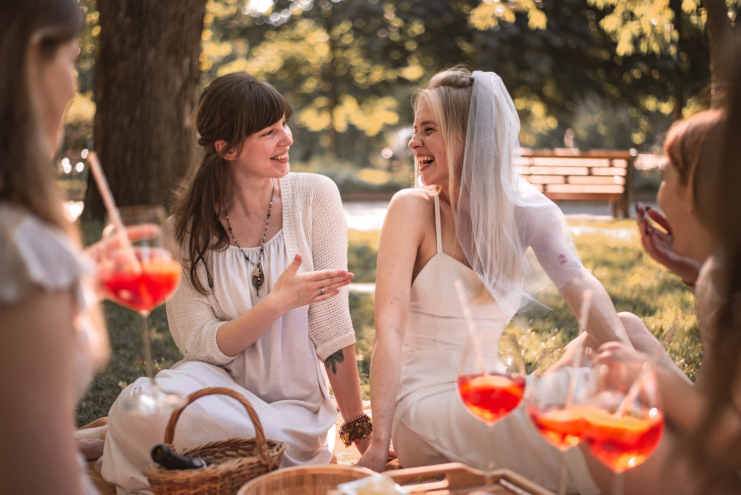 Девичник в парке. Фуд и предметный фотограф Москва