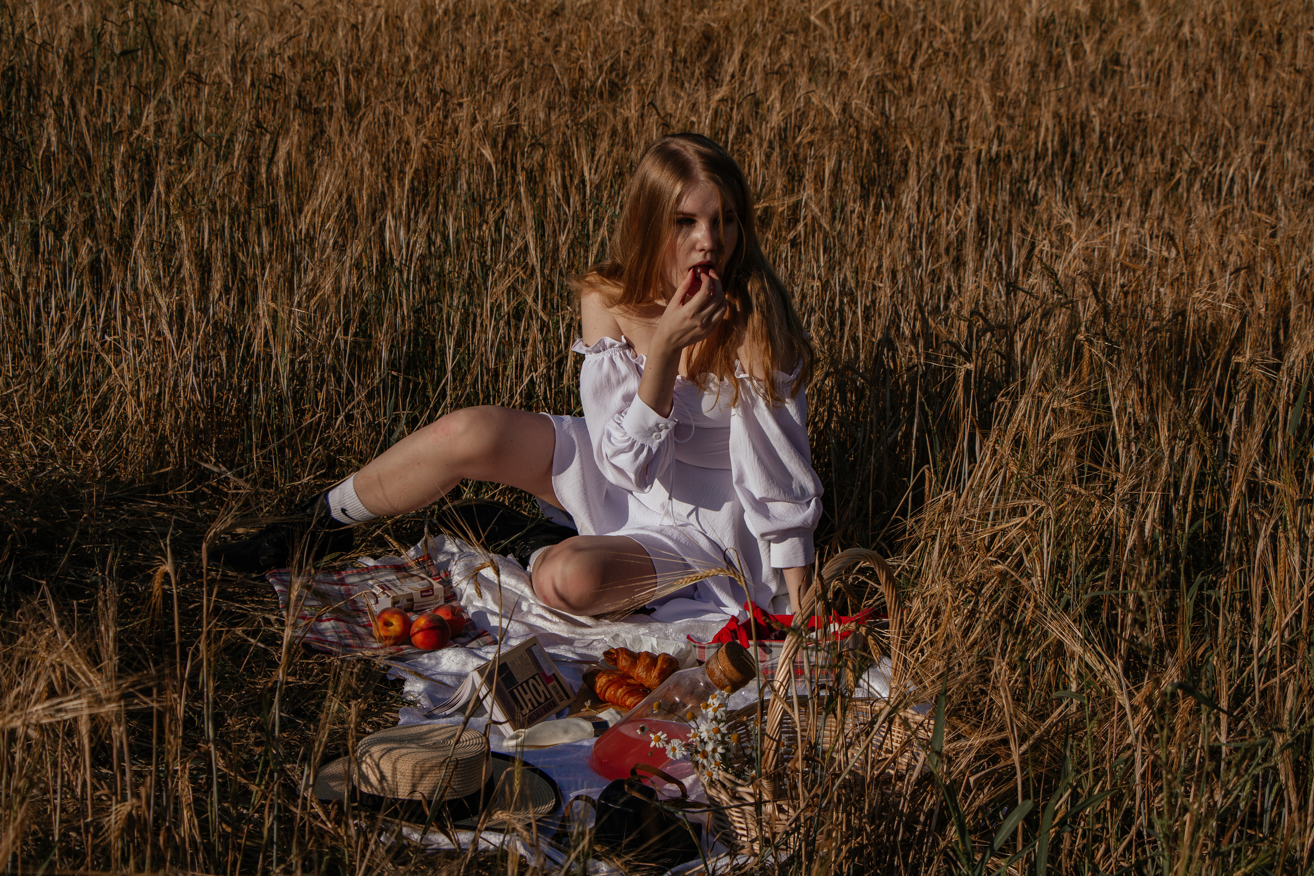 Пикник в поле. Фуд и предметный фотограф Москва