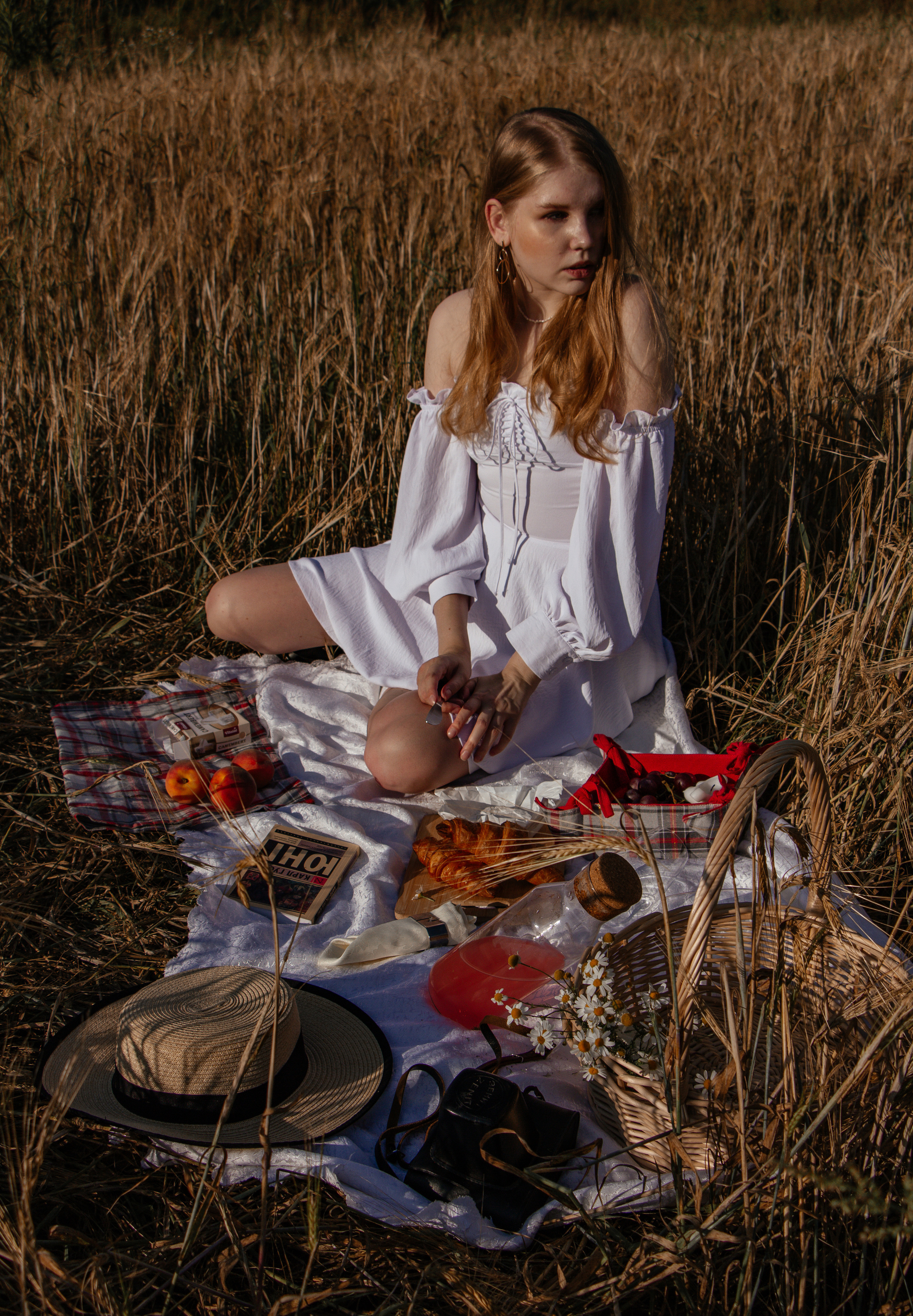 Пикник в поле. Фуд и предметный фотограф Москва