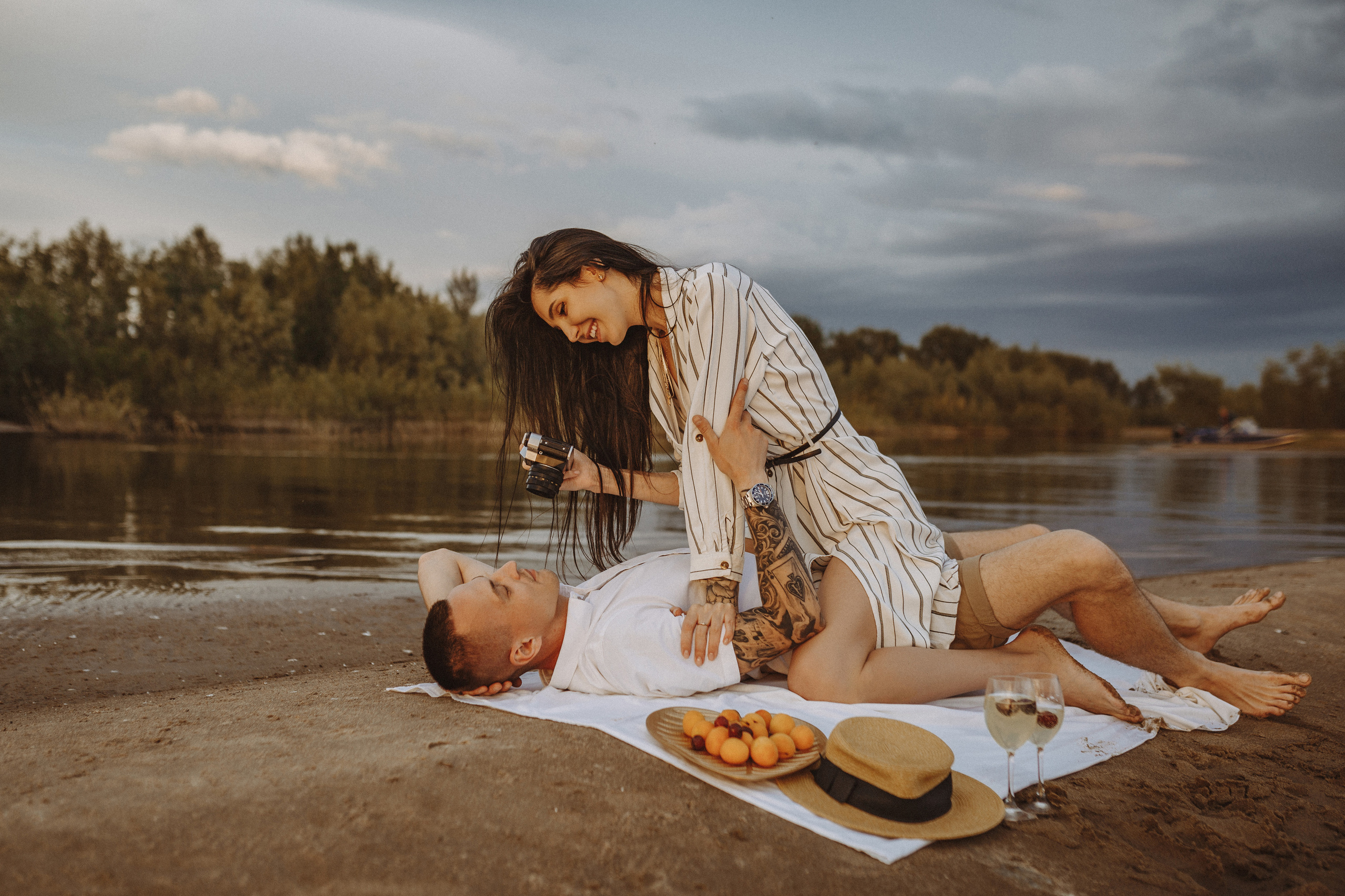 Фотосессия с катером, фотосессия на пляже, фотосессия на закате. Фотограф в Смоленске Ольга Давыдова