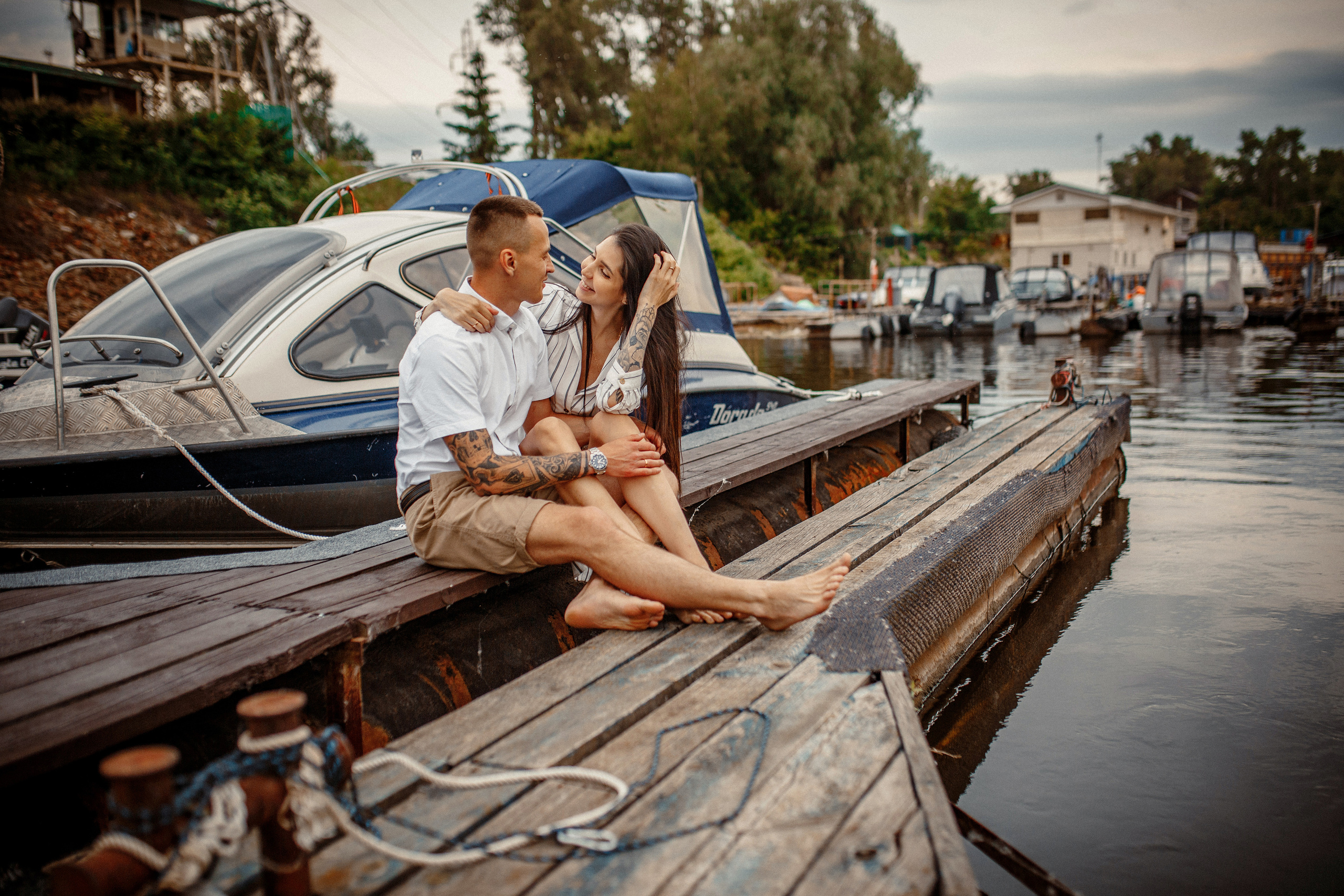 Фотосессия с катером, фотосессия на пляже, фотосессия на закате. Фотограф в Смоленске Ольга Давыдова