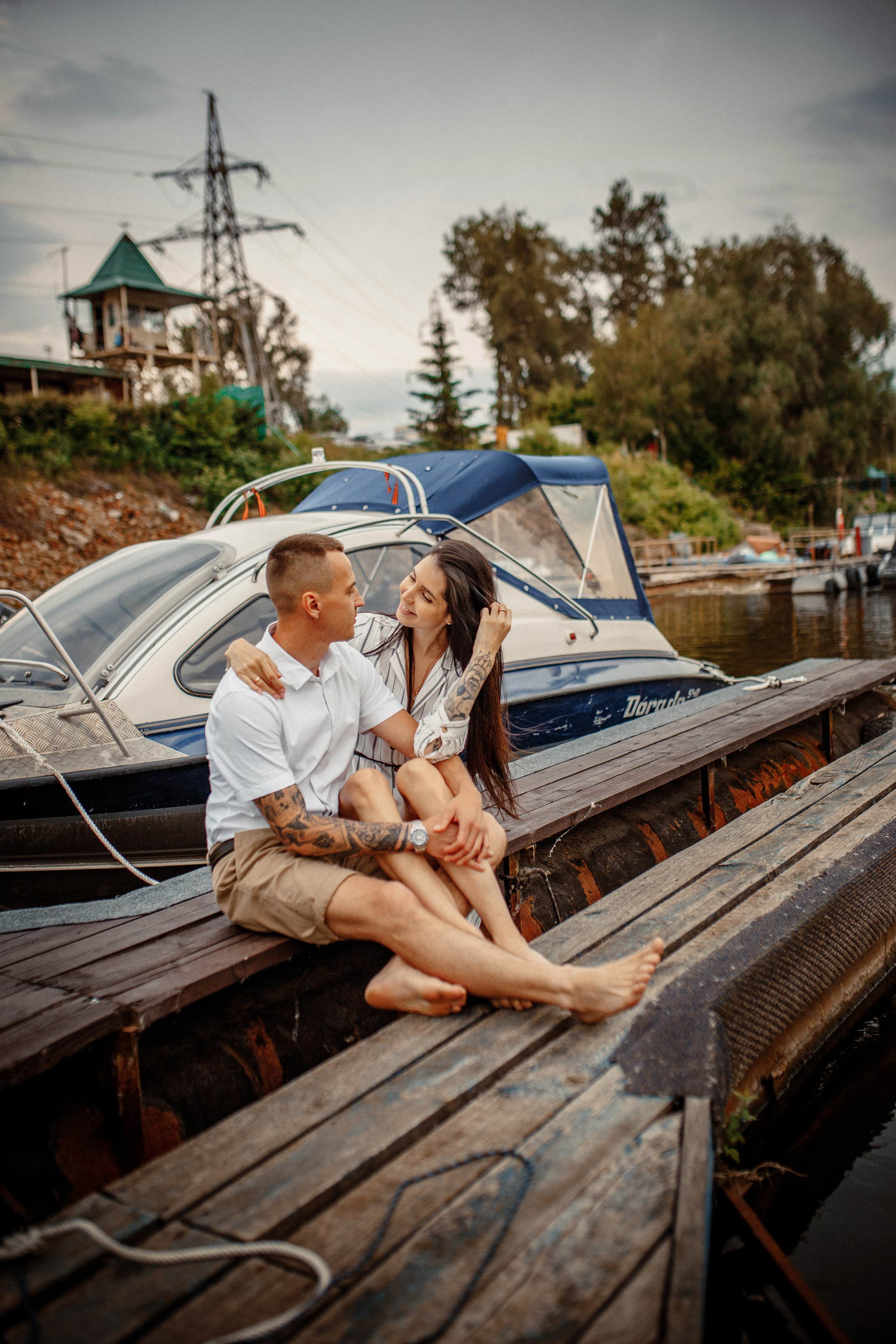 Фотосессия с катером, фотосессия на пляже, фотосессия на закате. Фотограф в Смоленске Ольга Давыдова