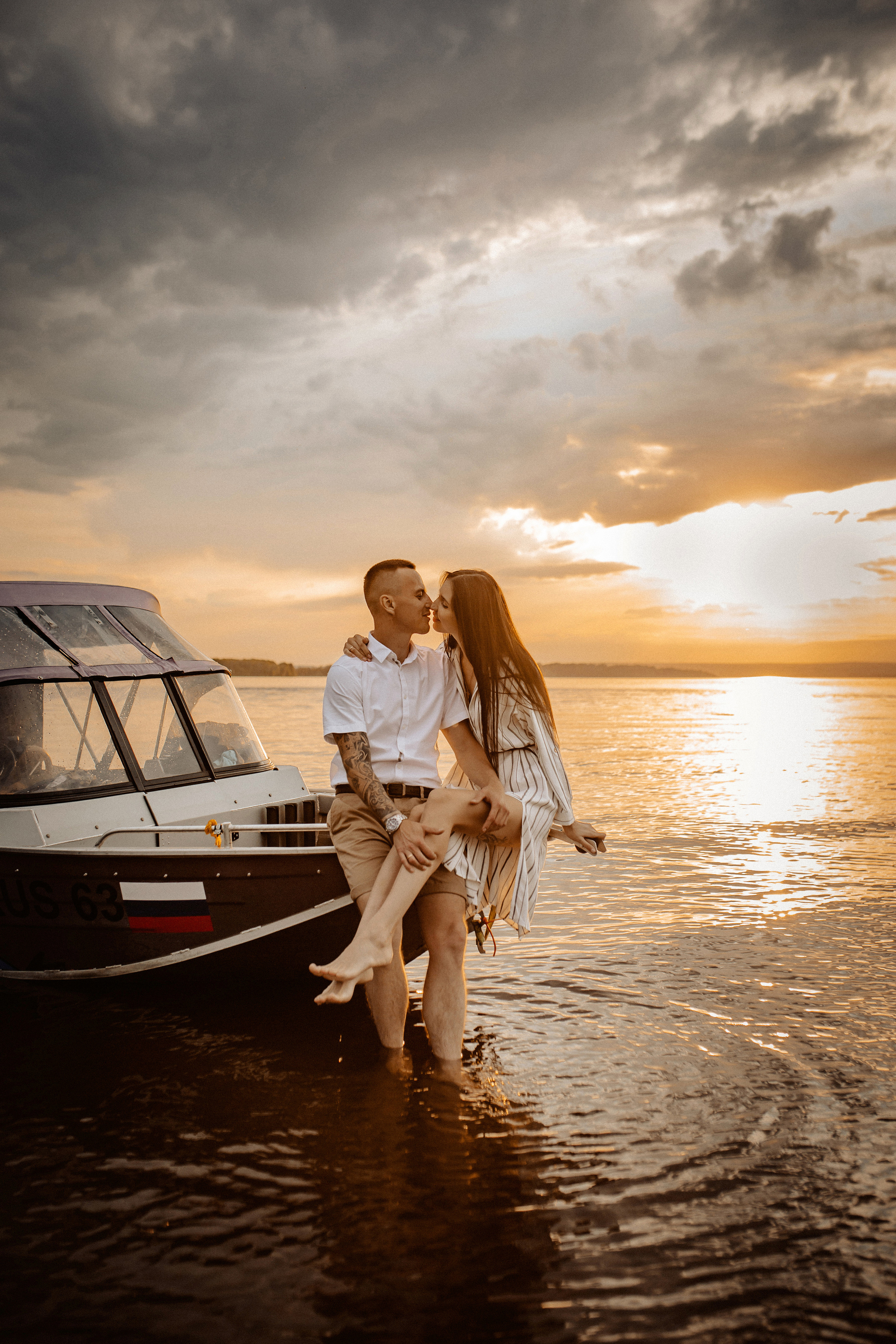 Фотосессия с катером, фотосессия на пляже, фотосессия на закате. Фотограф в Смоленске Ольга Давыдова