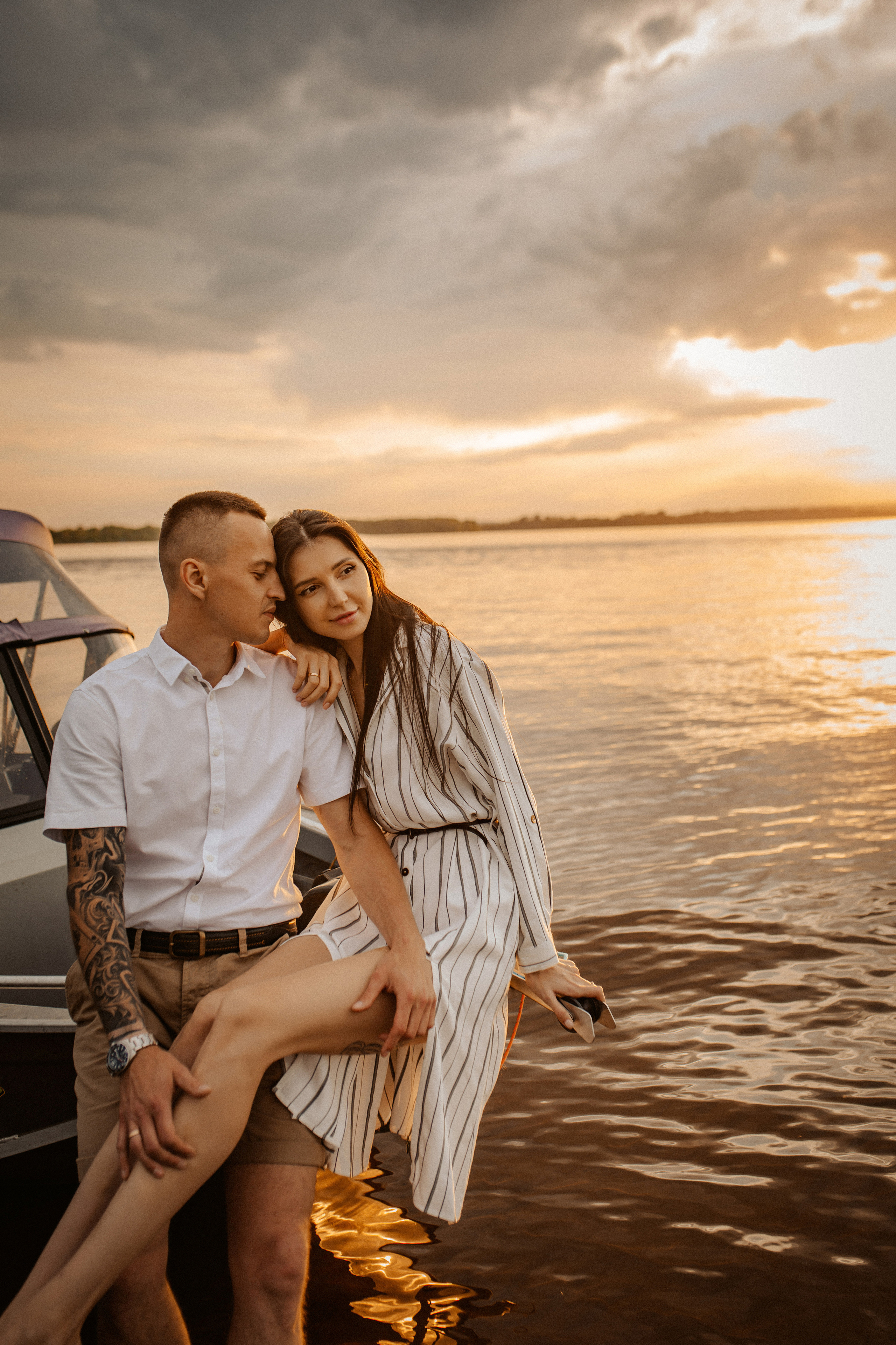 Фотосессия с катером, фотосессия на пляже, фотосессия на закате. Фотограф в Смоленске Ольга Давыдова