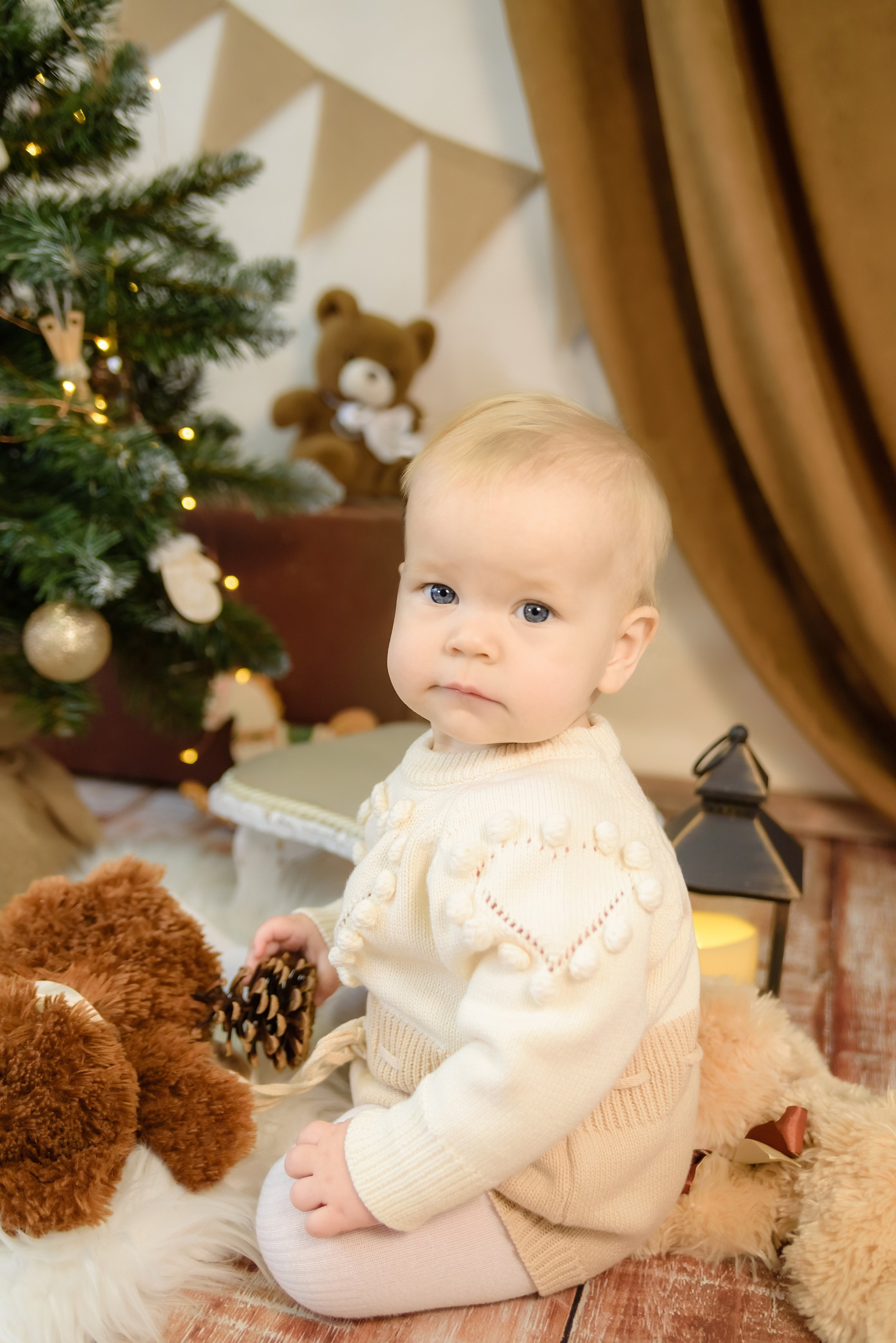 Детская фотосессия «Новогодний медвежонок» Мирослава. Детский Фотограф |Фотограф на годик в Брянске Ирина Романова
