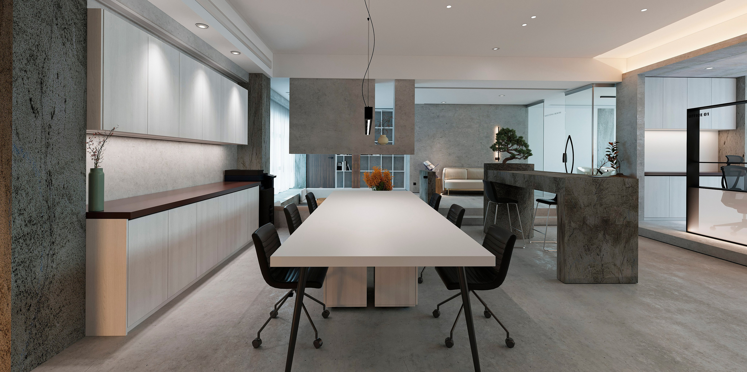 Офис 225,57 кв. м. 3D визуализатор