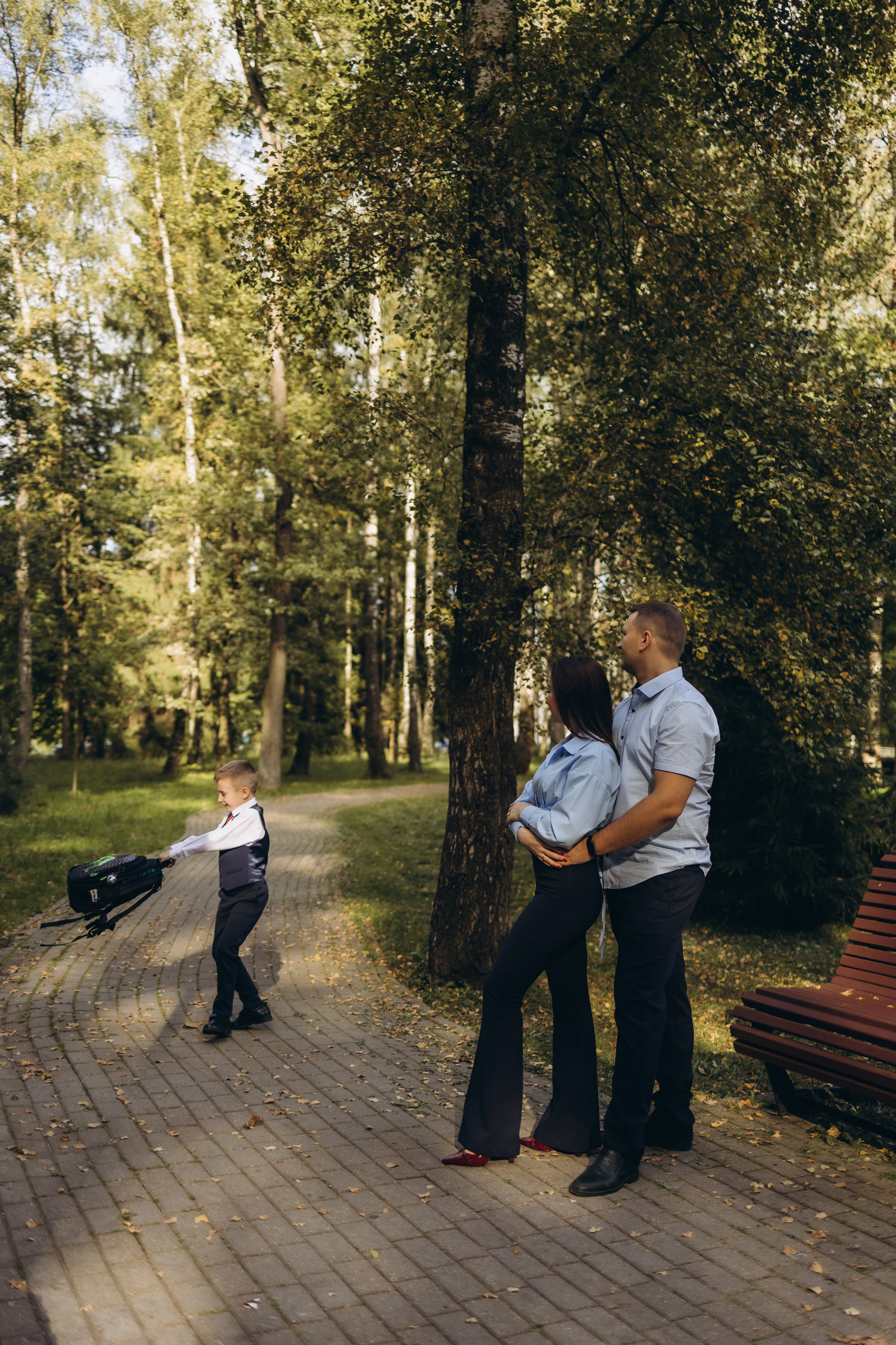 Первая школьная фотография Димули (1.09.2025 г.) г. Обнинск (Калужская обл.). Надежда Стар семейный и церковный фотограф в Жукове и Калужской области