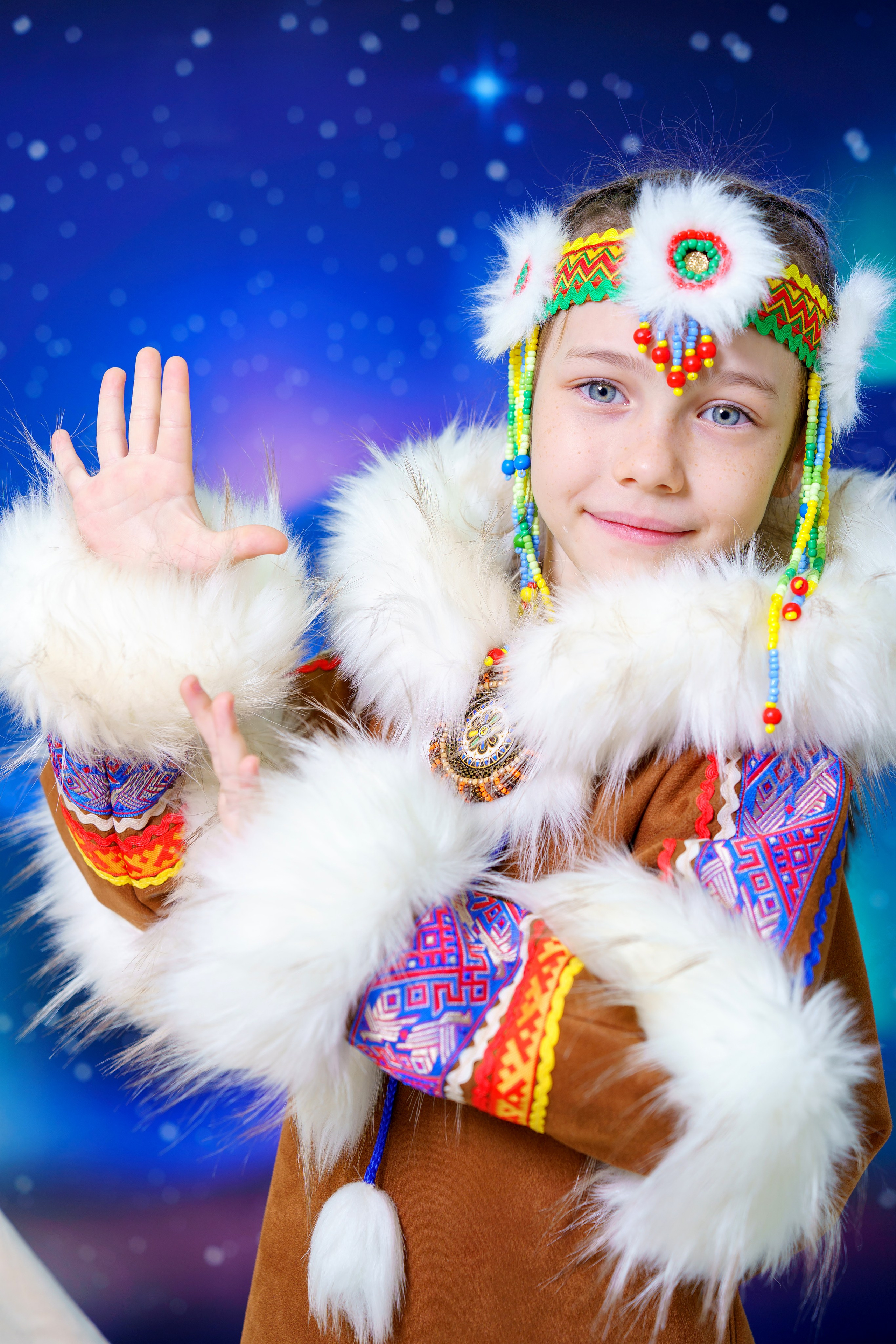 Новогодняя фотосессия для садика «Северное Сияние». Фотостудия «Стрекоза»