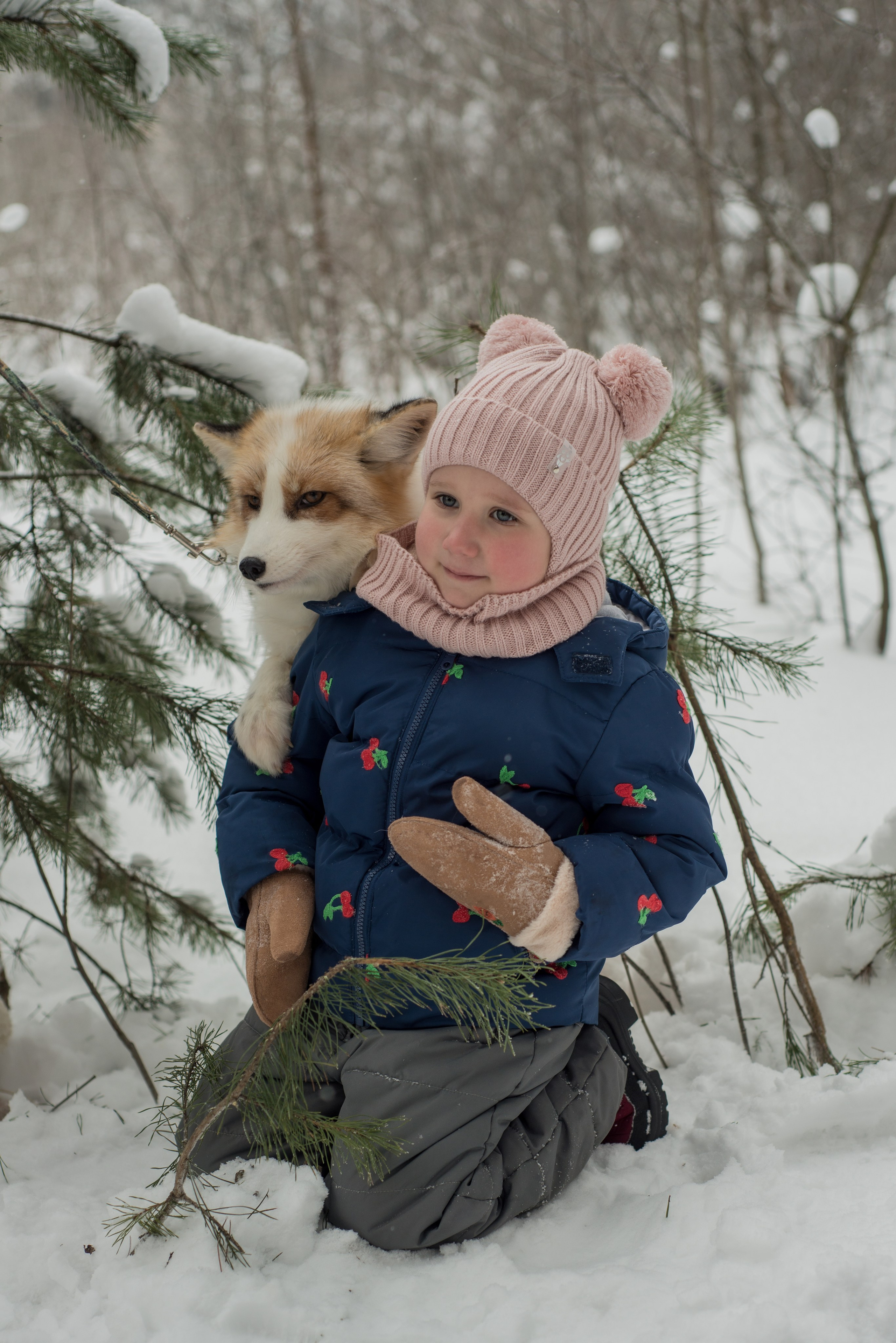 Дети и лис. Фотограф и дизайнер в Москве Екатерина Лобачева