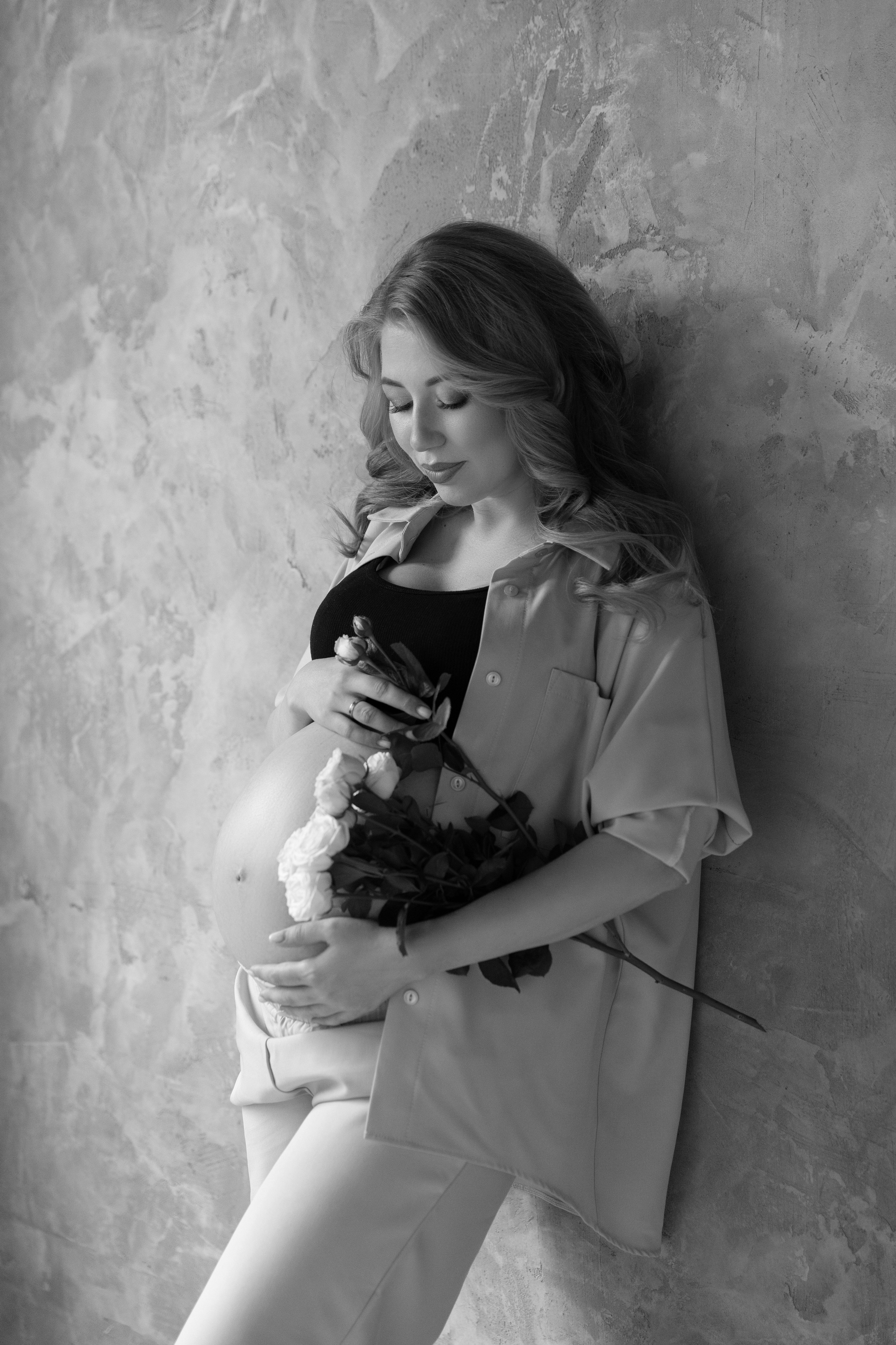 Беременность. Фотограф Мария Щеголькова. Чувственный женский портрет