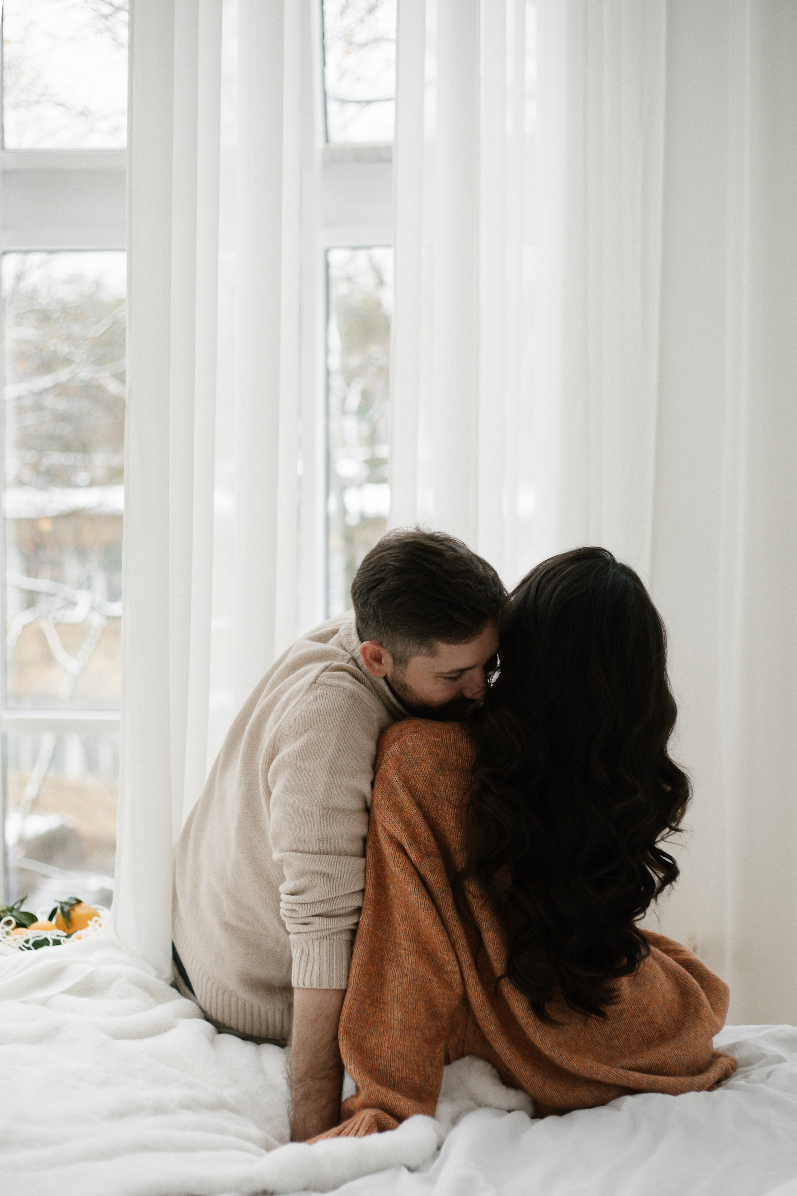 Новогодняя фотосессия для пары. Свадебный и семейный фотограф Анастасия Романова в Москве и Московской области