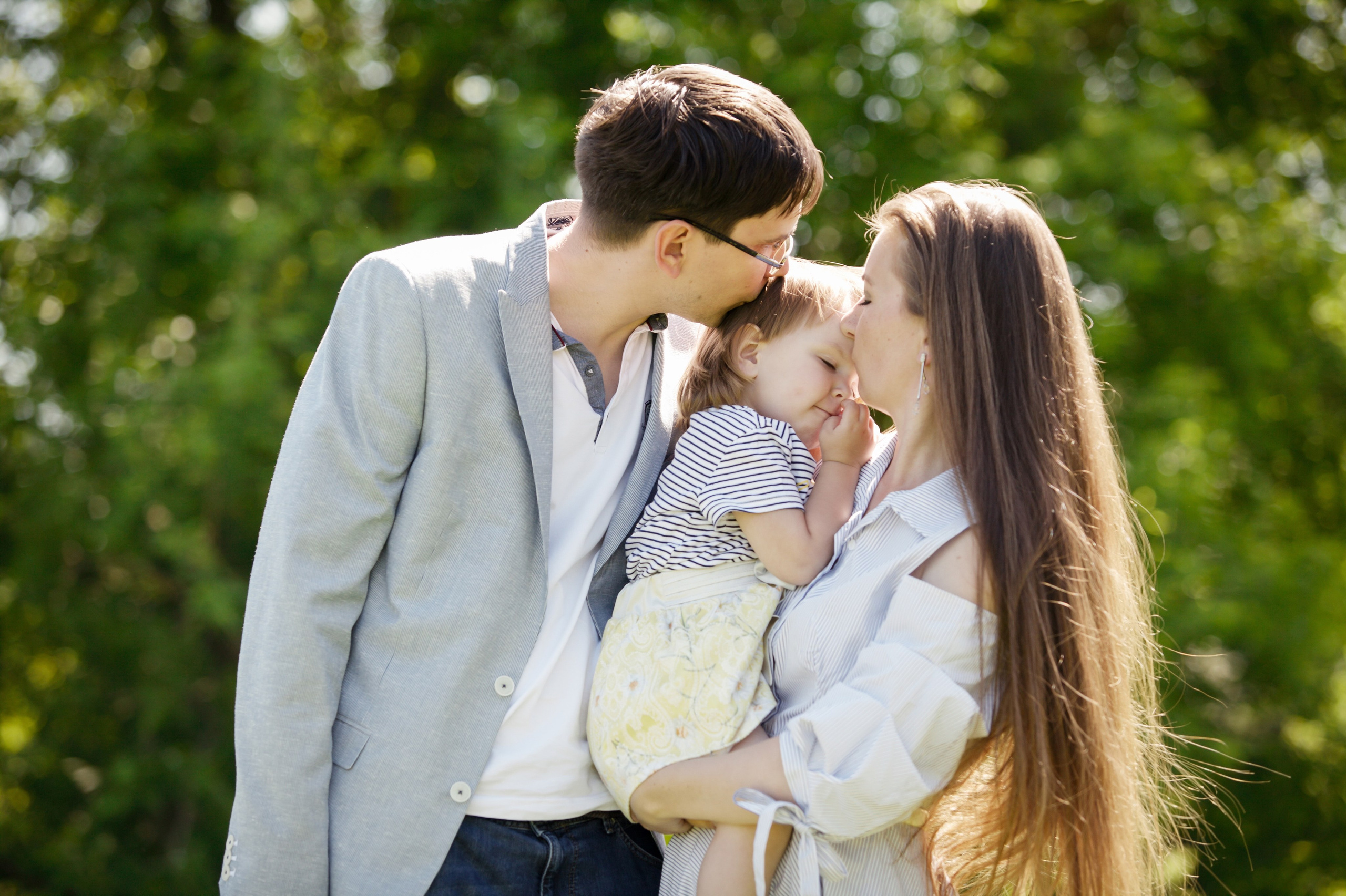 Семейная съемка в парке. Фотографы в Москве Светлана Устинова и Сергей Грачев