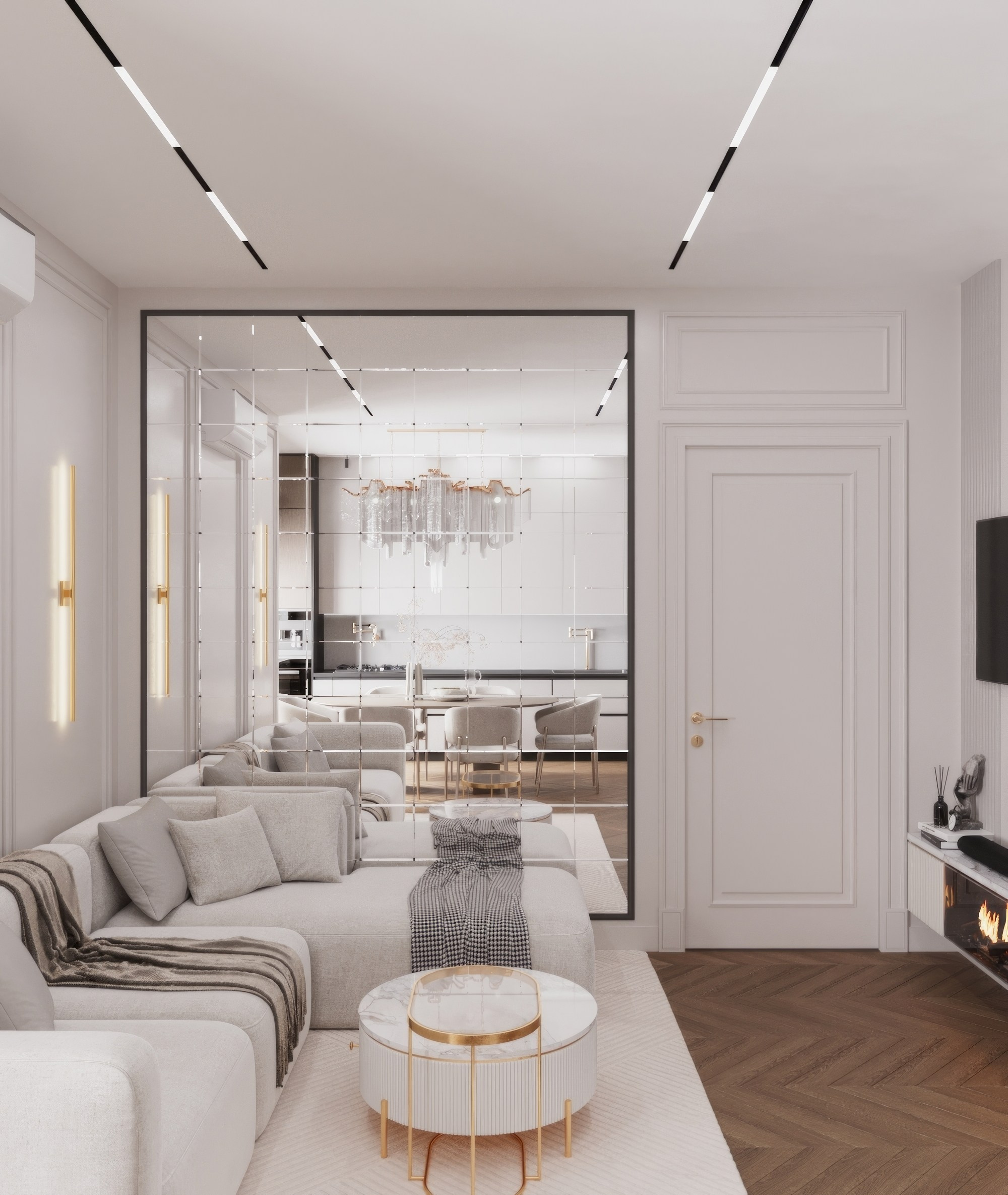 Квартира — Минимализм с элементами классики. Мансур Гусейнов дизайнер интерьеров г. Махачкала