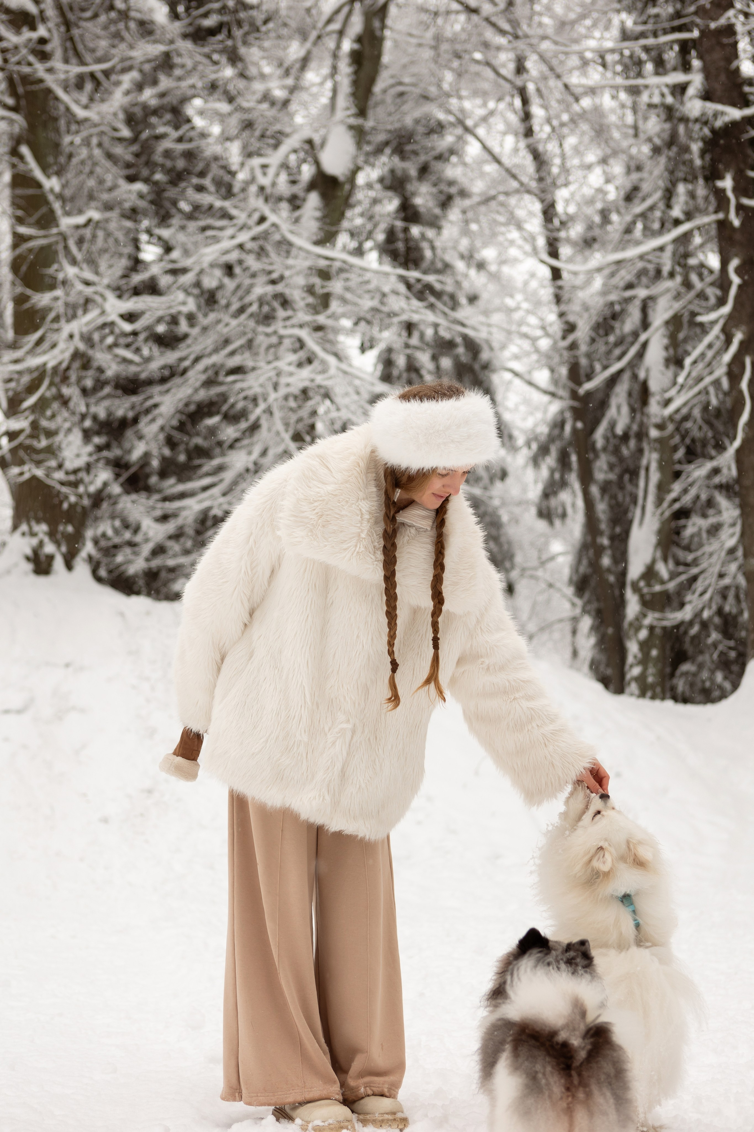 Новогодняя фотосессия с собачками в шуваловском парке. Свадебный фотограф в СПБ | Санкт-Петербурге Анастасия Рахимгулова