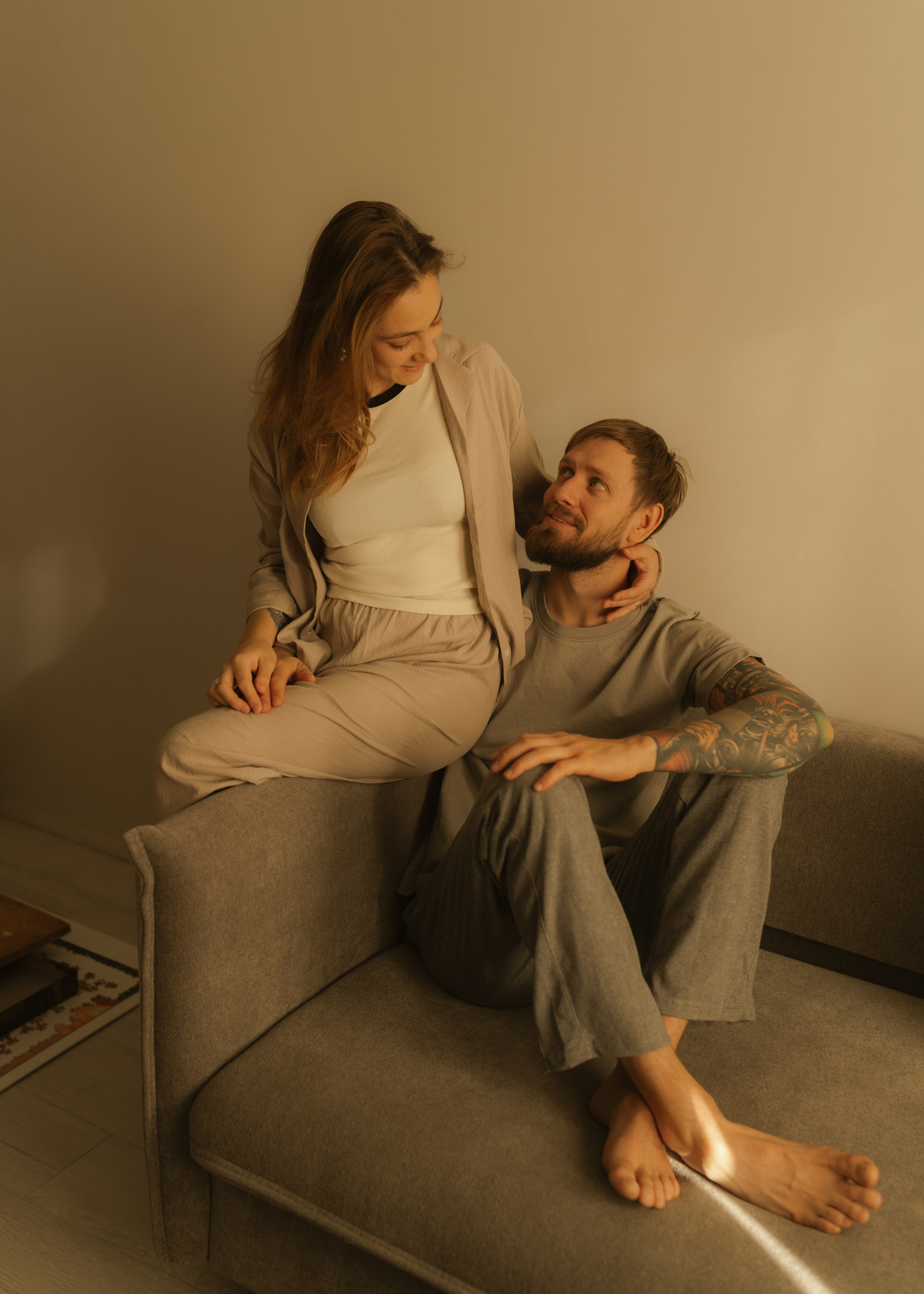 Катя и Андрей | домашняя. Фотограф в Новосибирске Диана Ильиных