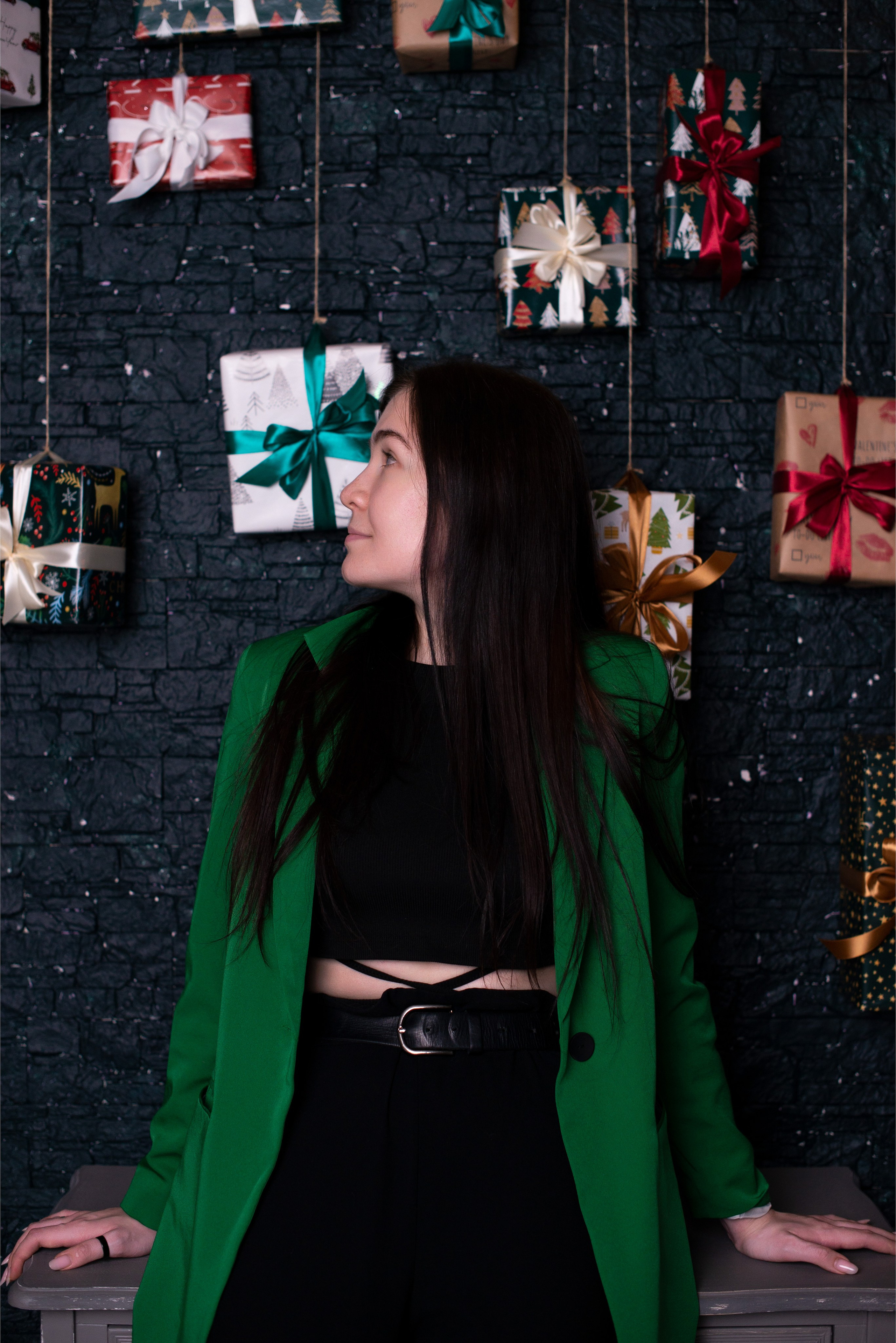 Юлечка в новогодней локации. Творческий фотограф Вологда