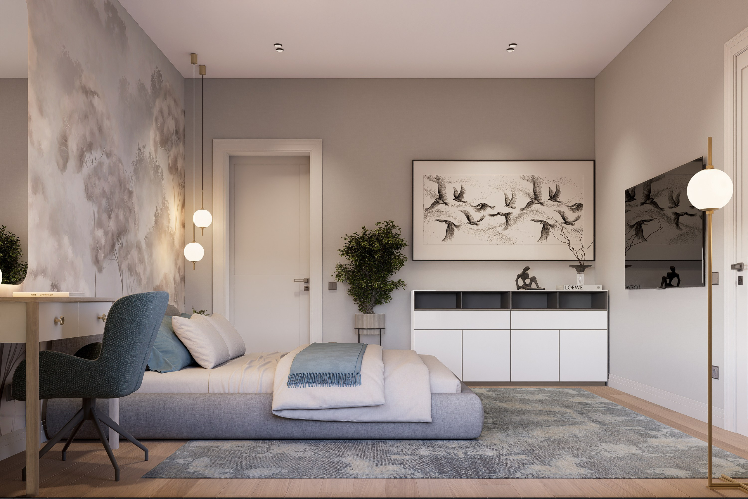 Фьерд 2-х комнатный. Архитектурно-дизайнерское бюро ROOMS