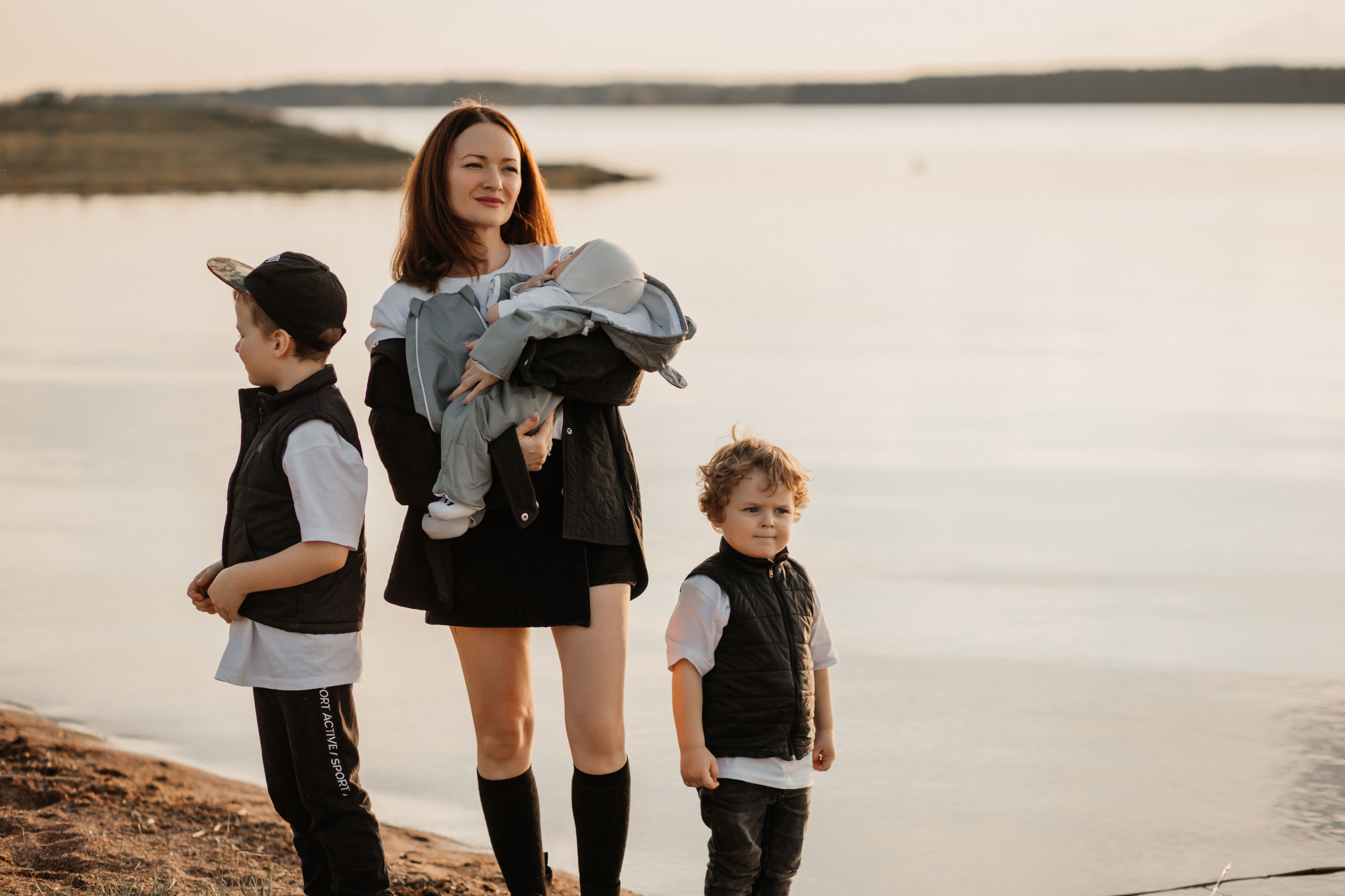 Аня и 3 сына. Фотограф Краснодар