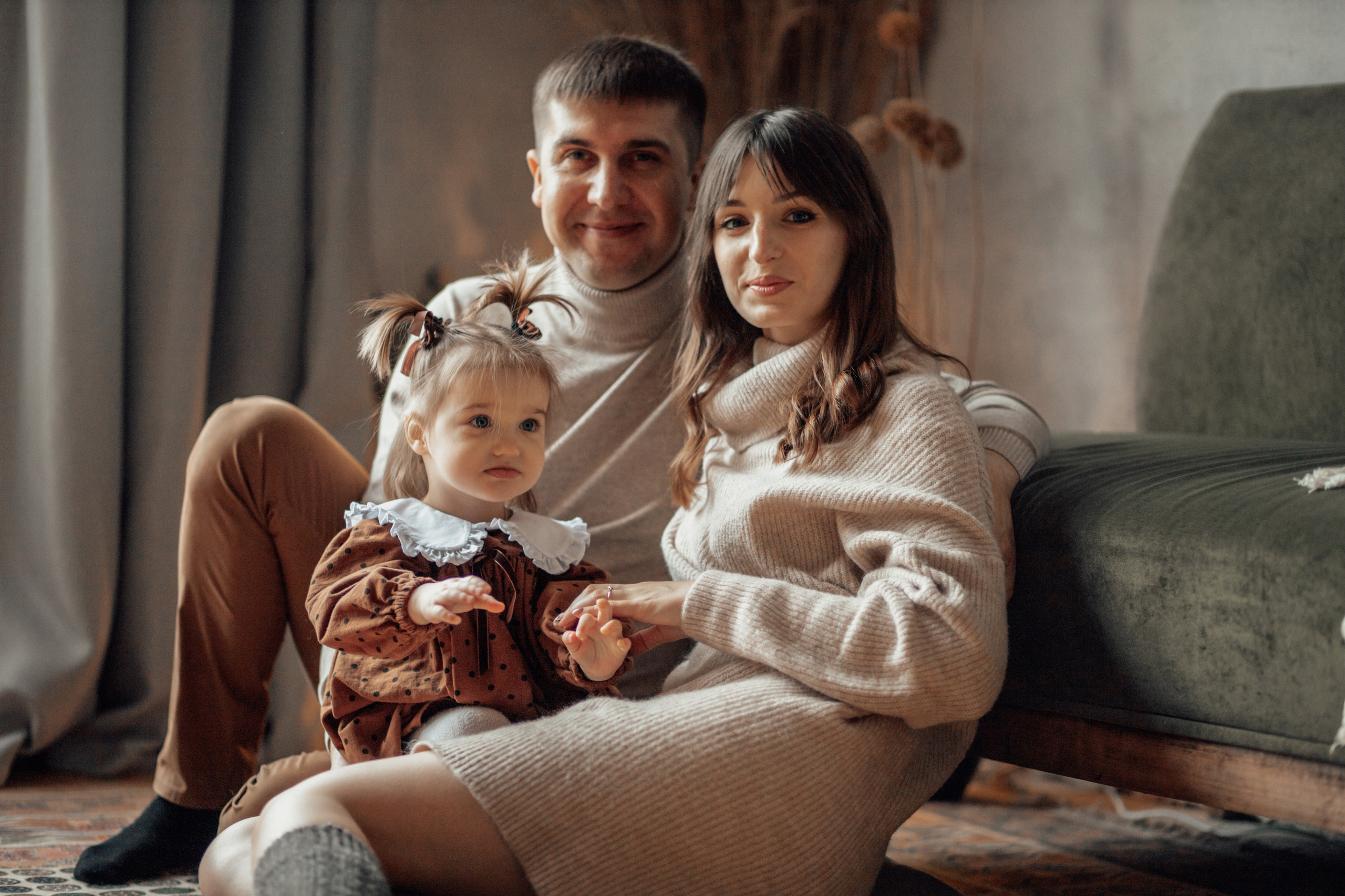 Максим, Ирина и Варенька. Фотограф Краснодар