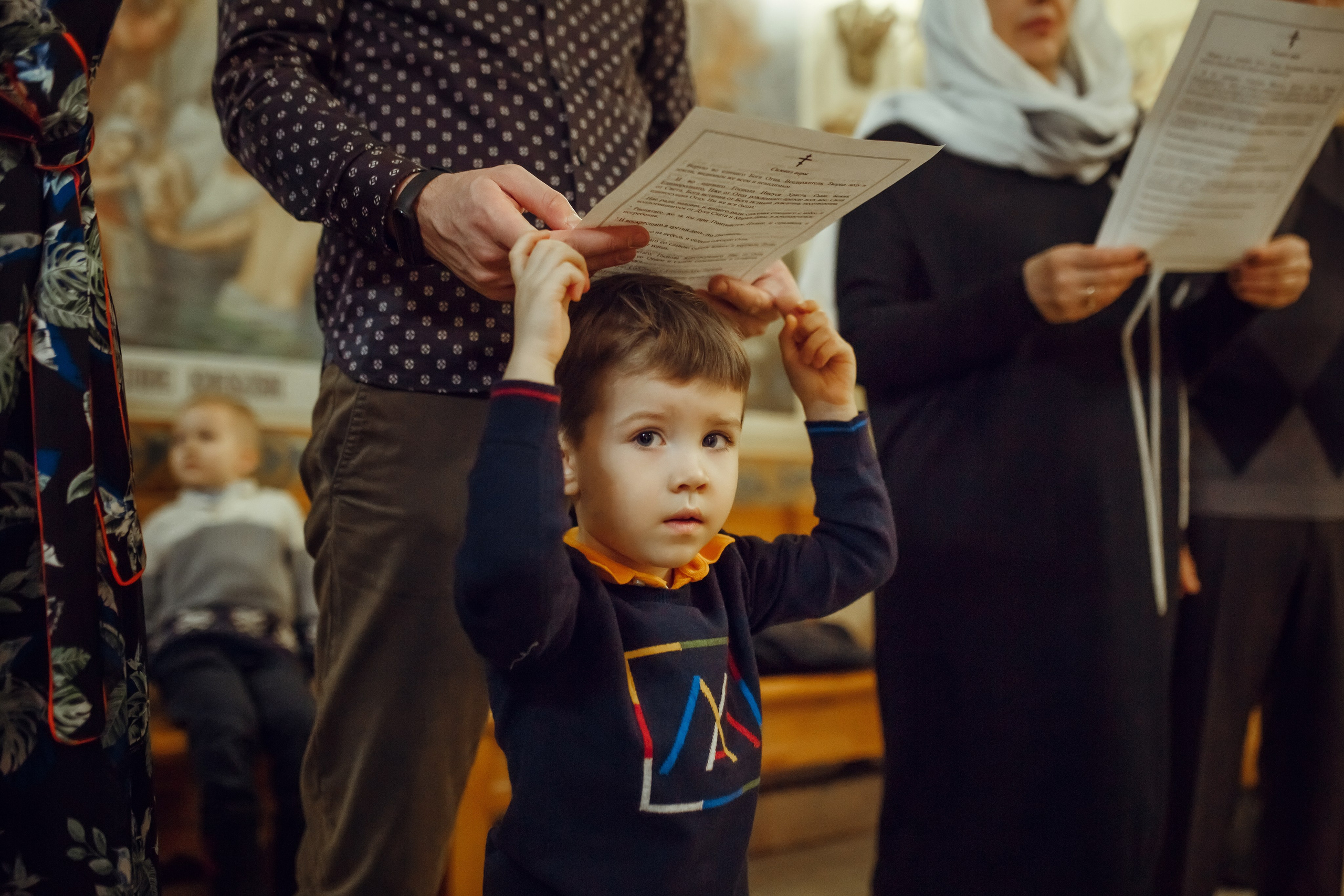 Крещение Валерии. Фотограф на Крещение, семейный фотограф в Москве