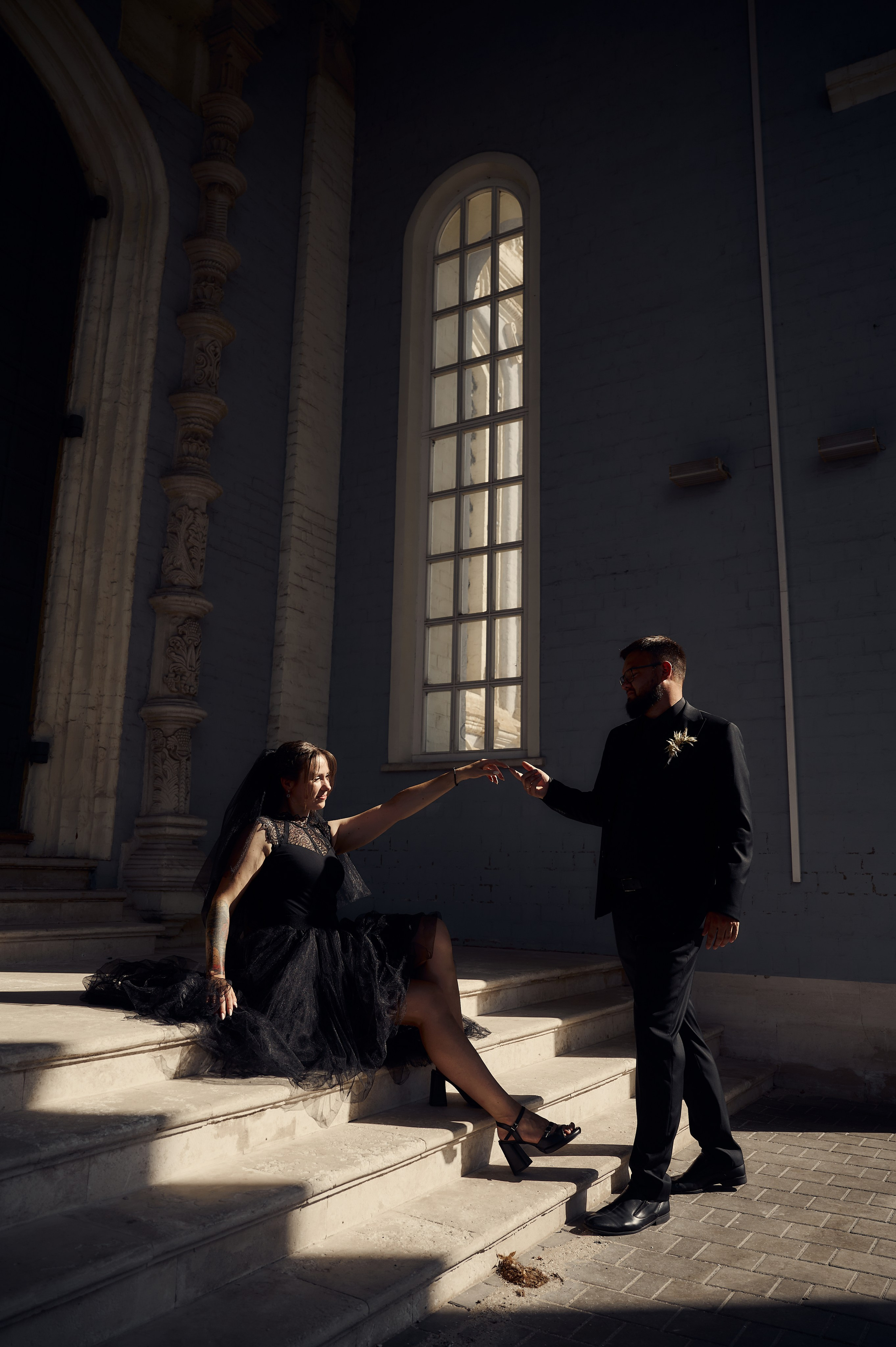 Свадебная фотосессия в Туле в черном. Свадебный фотограф в Туле Никита Беляев