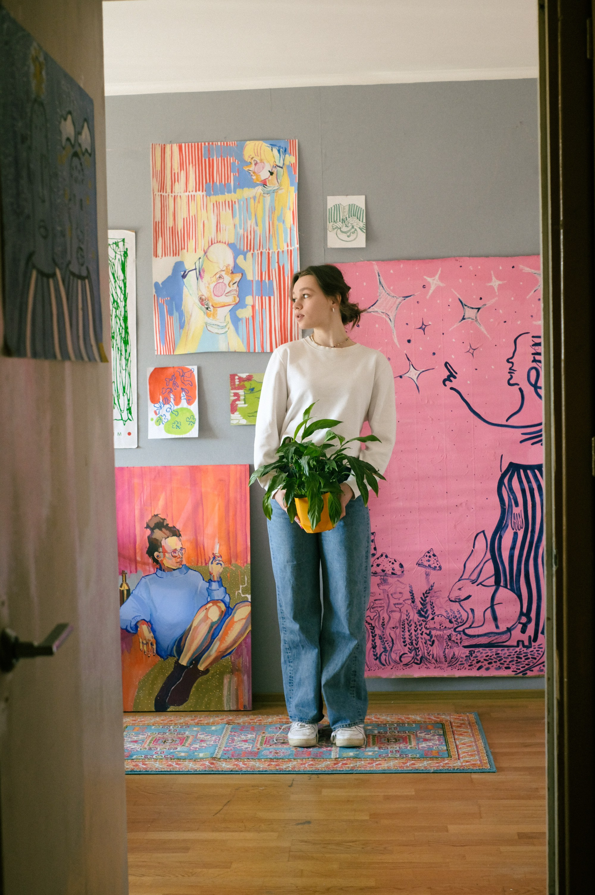 Съемка в квартире художницы. Фотограф Полина Гольдис