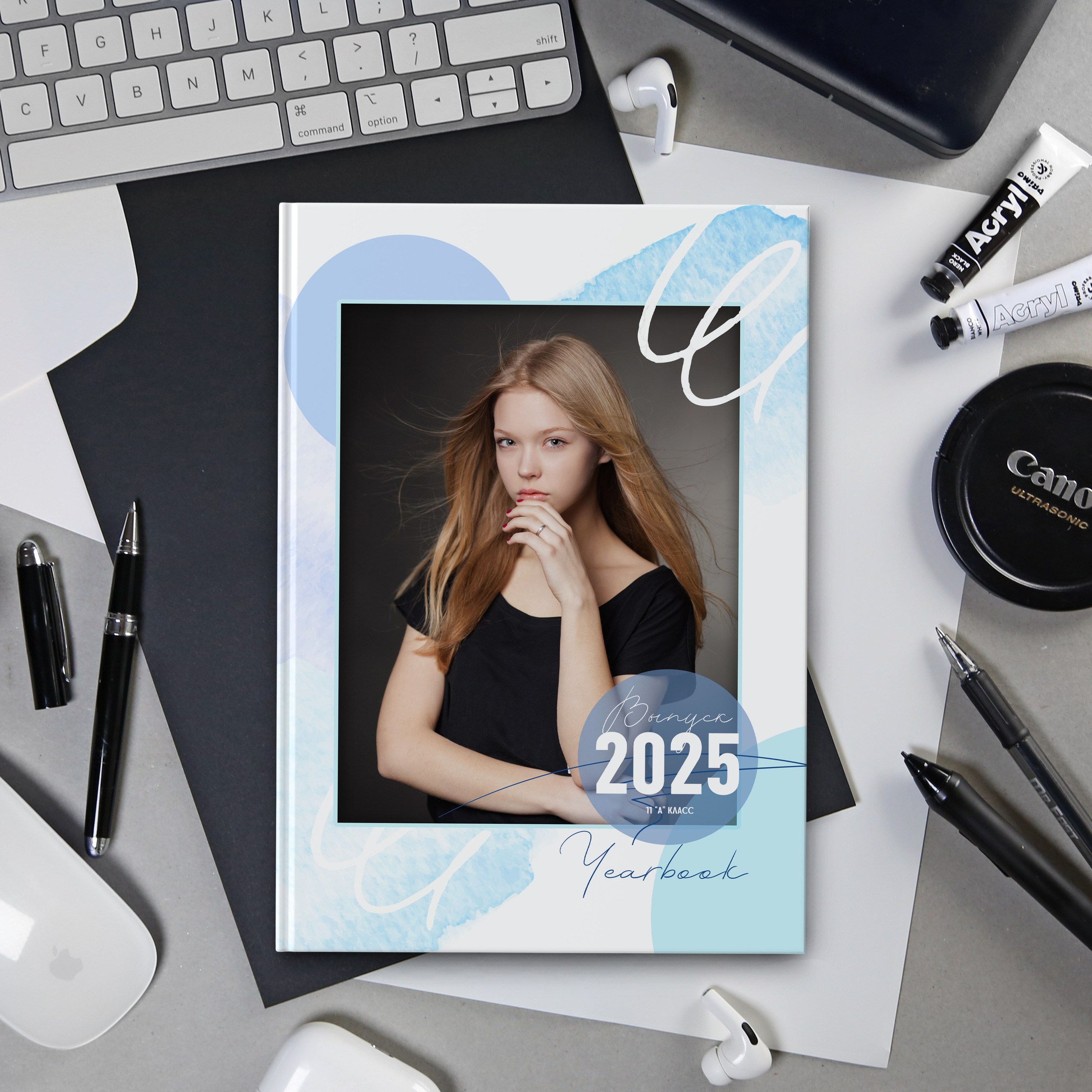 Watercolor макет книги старш школа. Николаева Виктория ваш фотограф в детский сад и школу