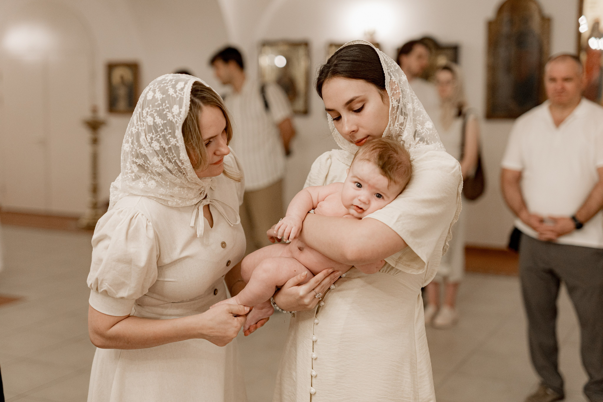 Таинство Крещения Саши. Фотограф новорождённых Newborn Москва