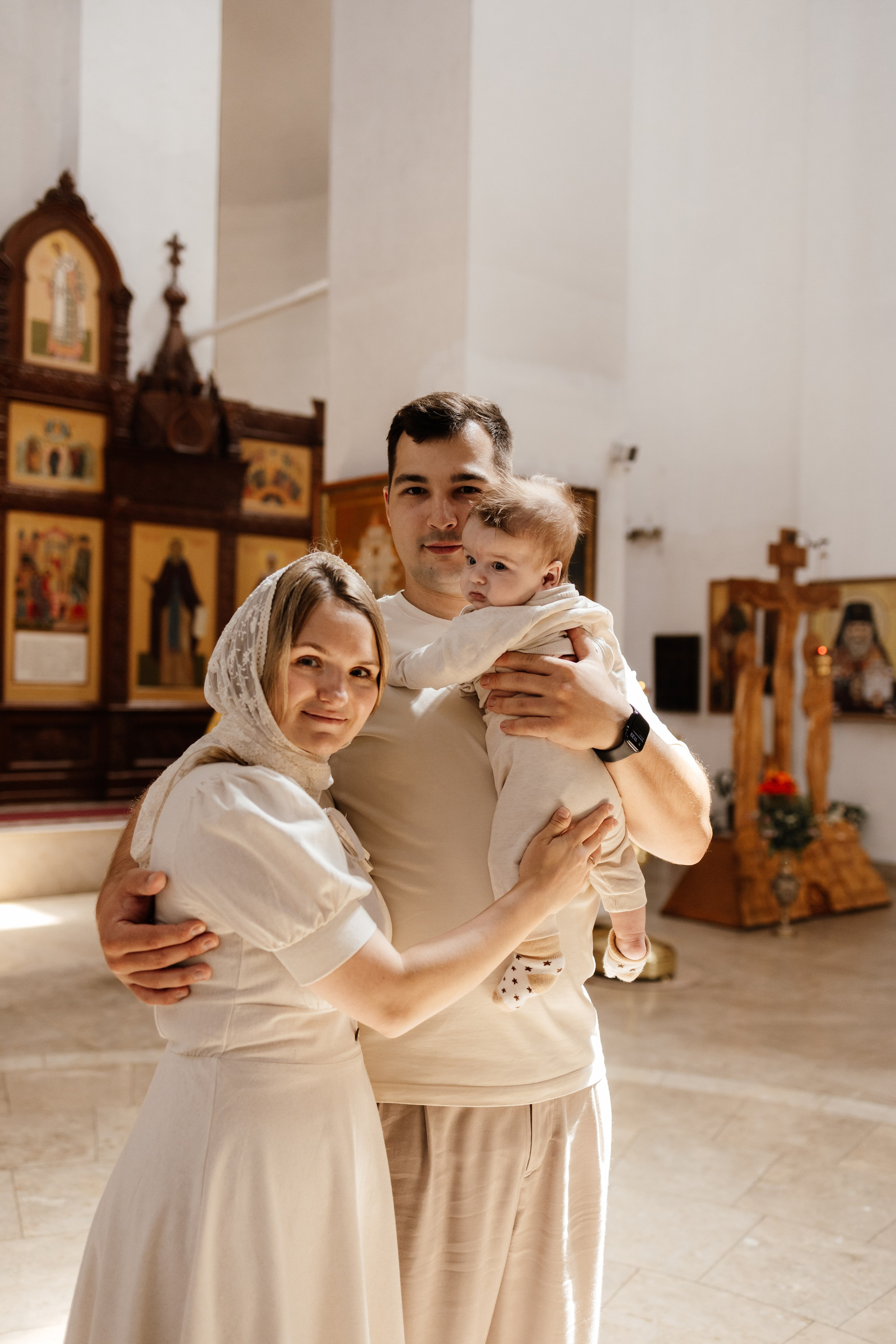Таинство Крещения Саши. Фотограф новорождённых Newborn Москва