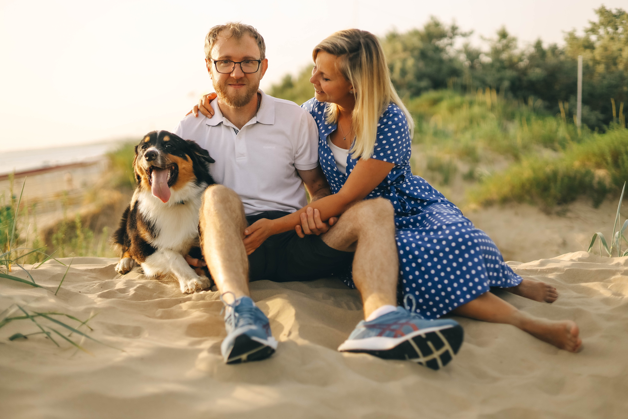 Юля, Женя и Гром. Семейный фотограф Анапа