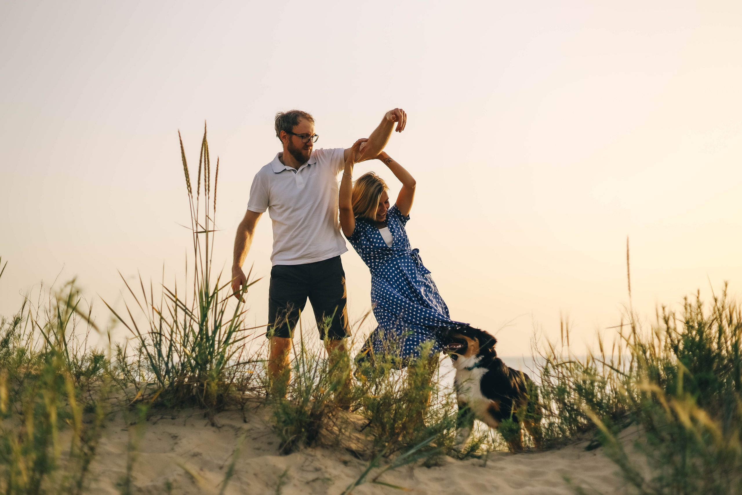 Юля, Женя и Гром. Семейный фотограф Анапа