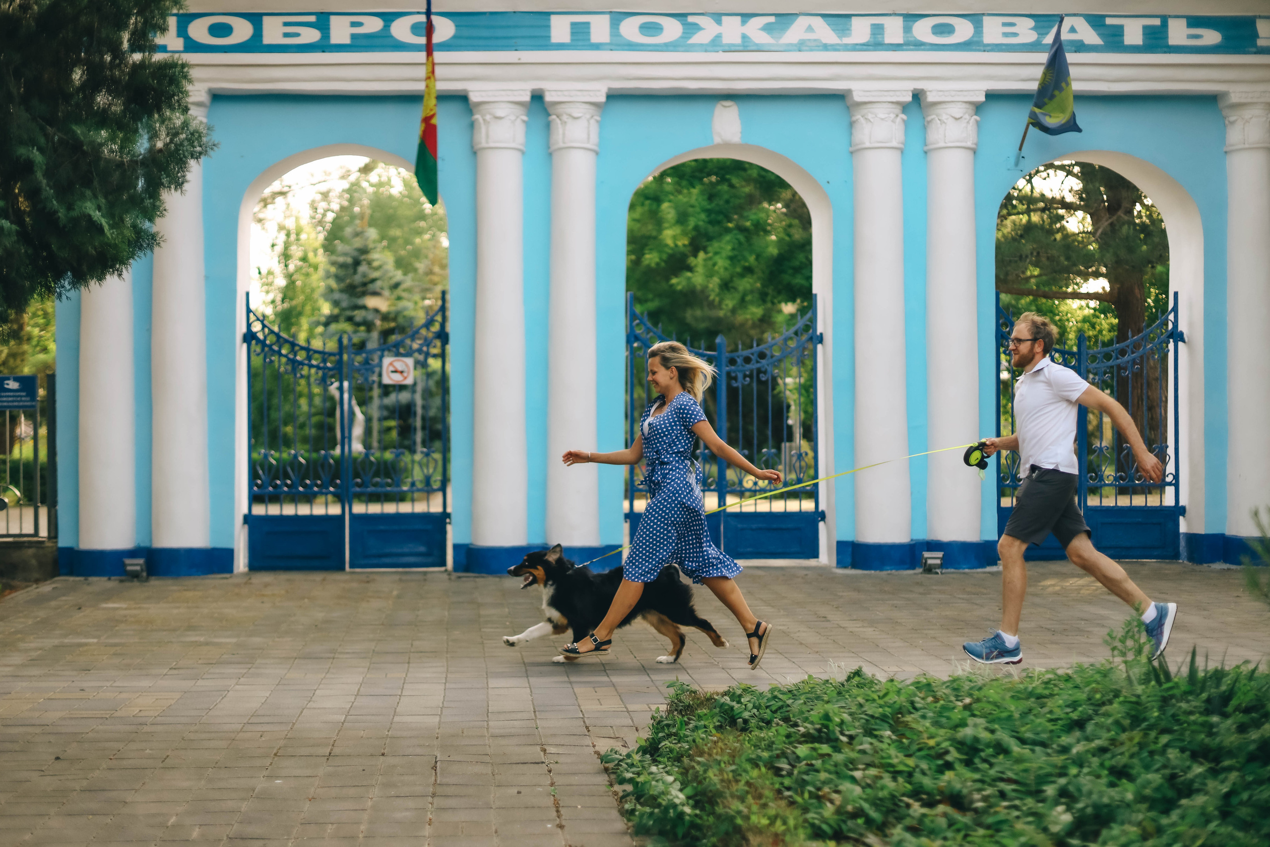 Юля, Женя и Гром. Семейный фотограф Анапа