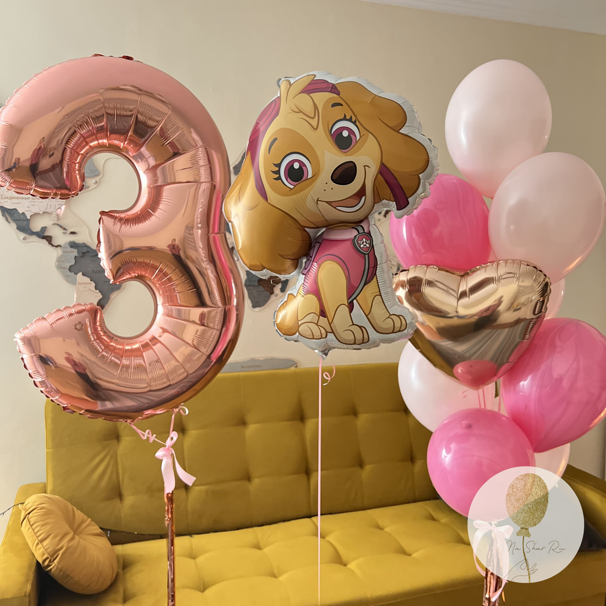Шары для ребенка (девочка). Воздушные шары с гелием в Донецке