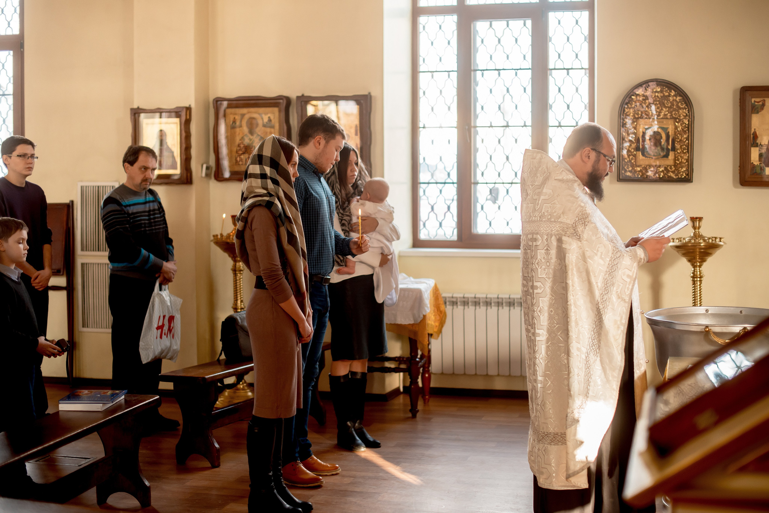 Крещение Максима. Фотограф Мария Стрелкова