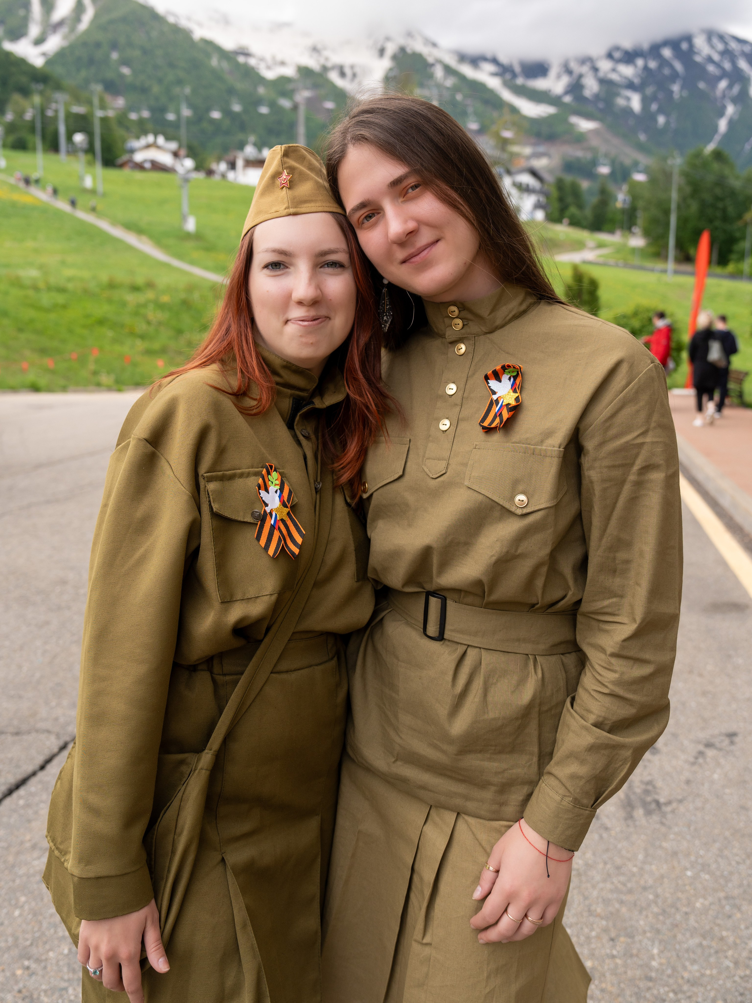 Шествие бессмертного полка 9 мая 2024 Rosa Springs. Репортажный фотограф в Красной Поляне и Сочи Павлюченко Екатерина