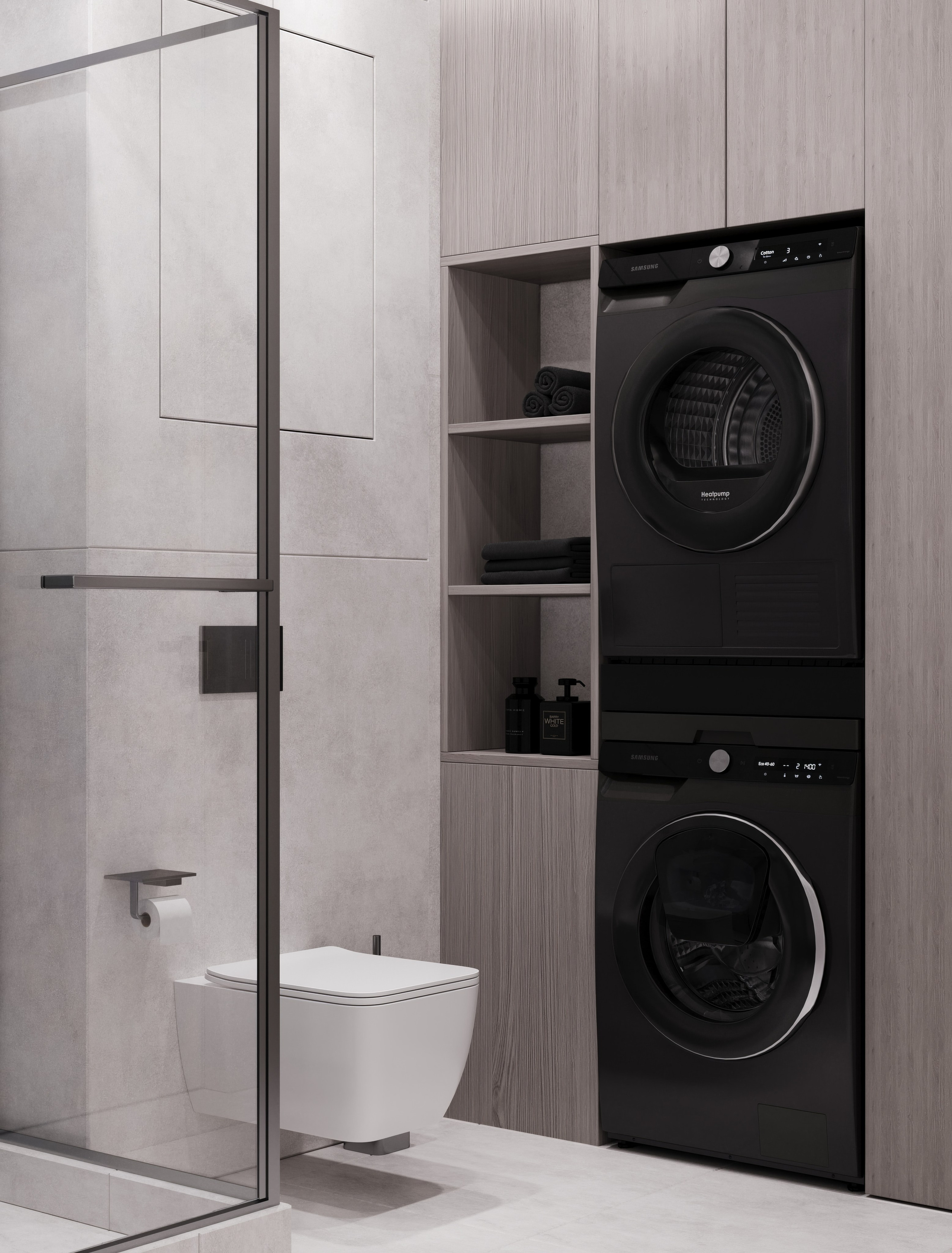 Визуализация квартиры для молодого человека UNO. Головинские пруды. Москва 40 m². Заказать 3d визуализацию интерьеров — Дарья Веденёва