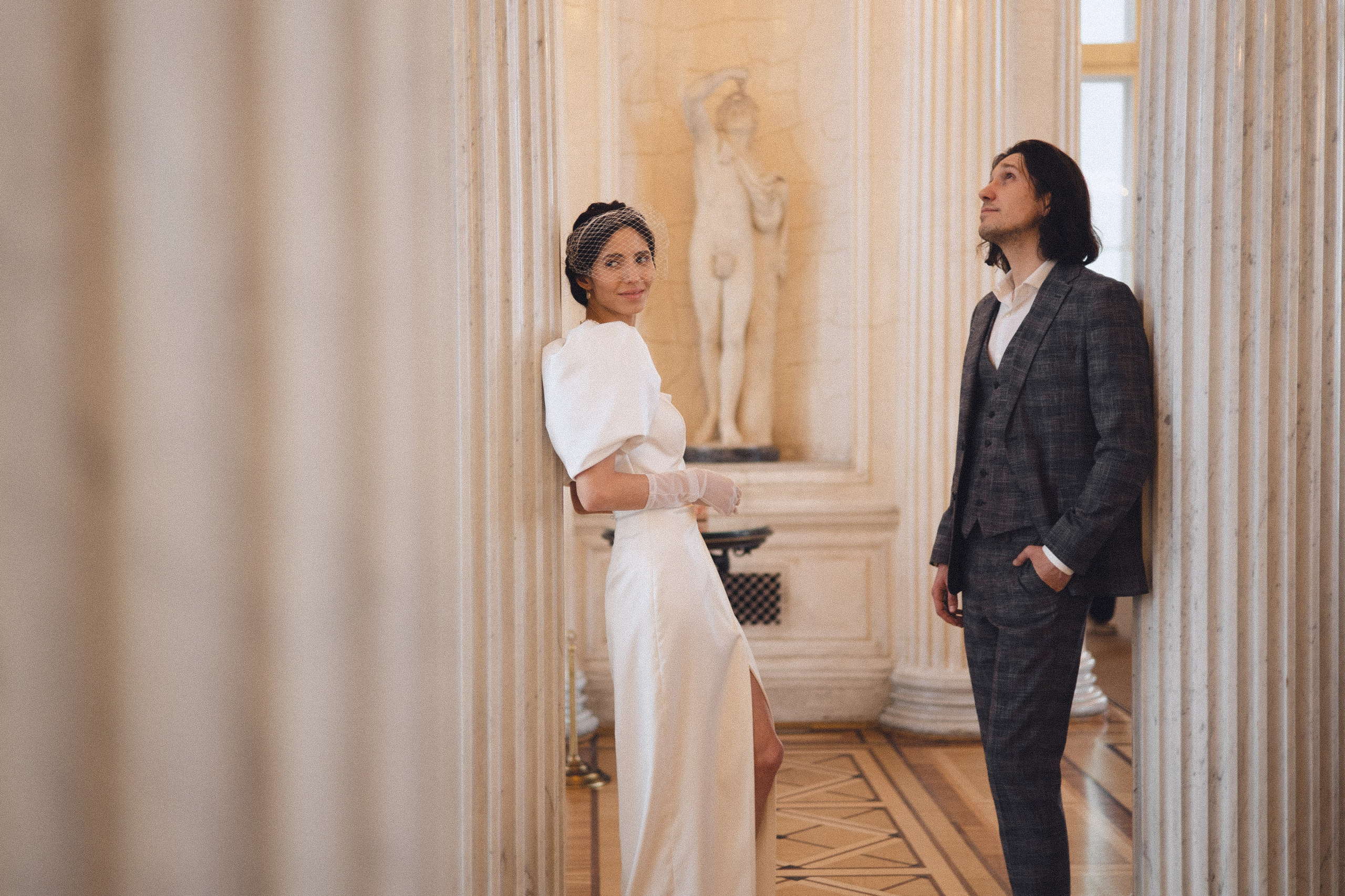 Свадебная съемка в Эрмитаже. Фотограф в Санкт-Петербурге Осокина Елизавета